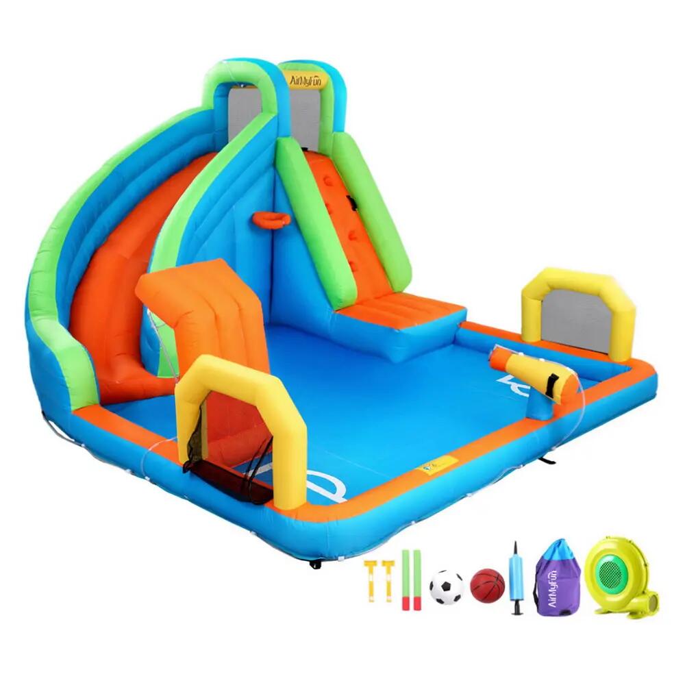 AirMyFun Kids Inflatable Pool Water Slide Cannon Splash Park Castle