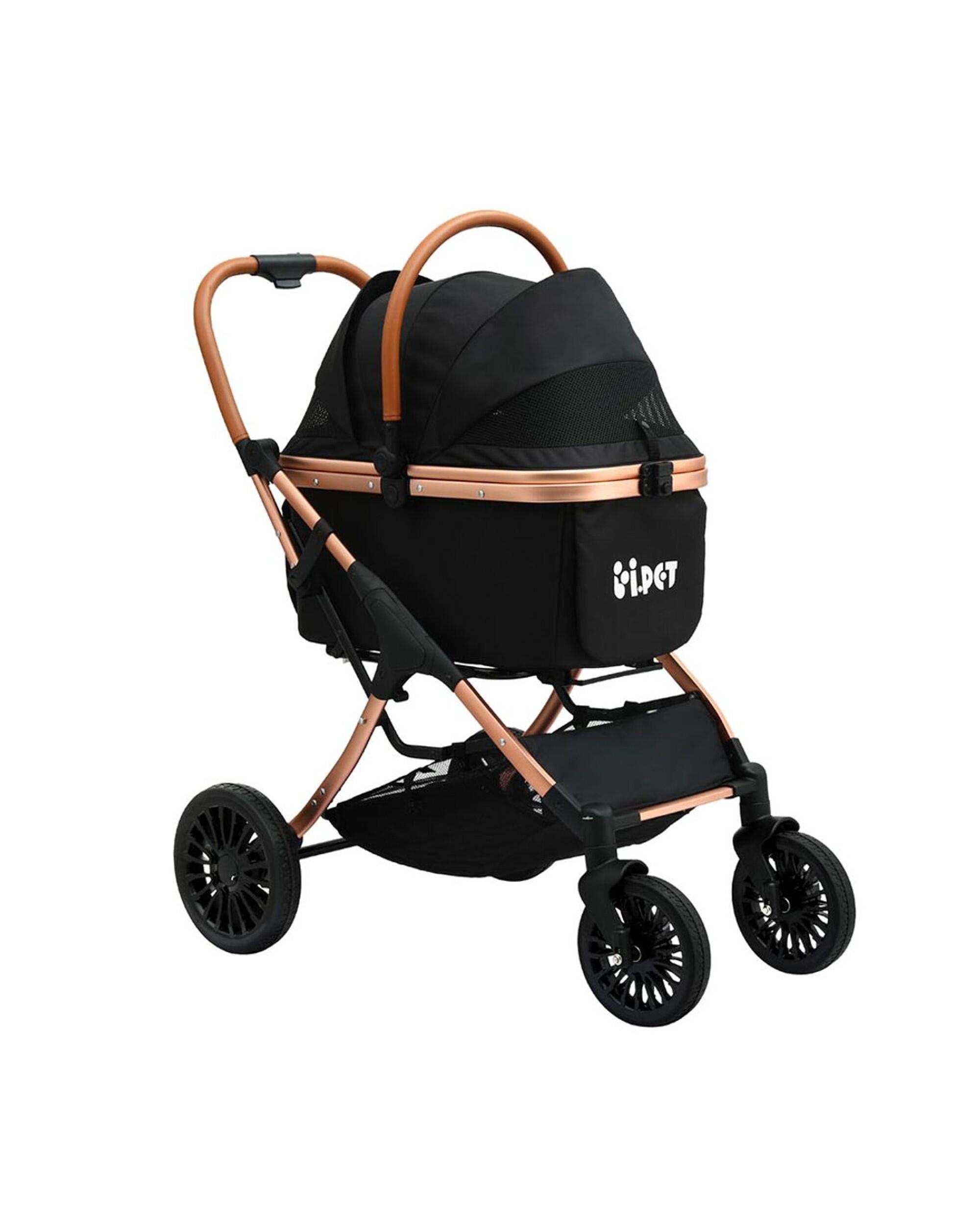 i.Pet Pet Dog Stroller Pram Large Cat Carrier Travel Pushchair Foldable 4 Wheels