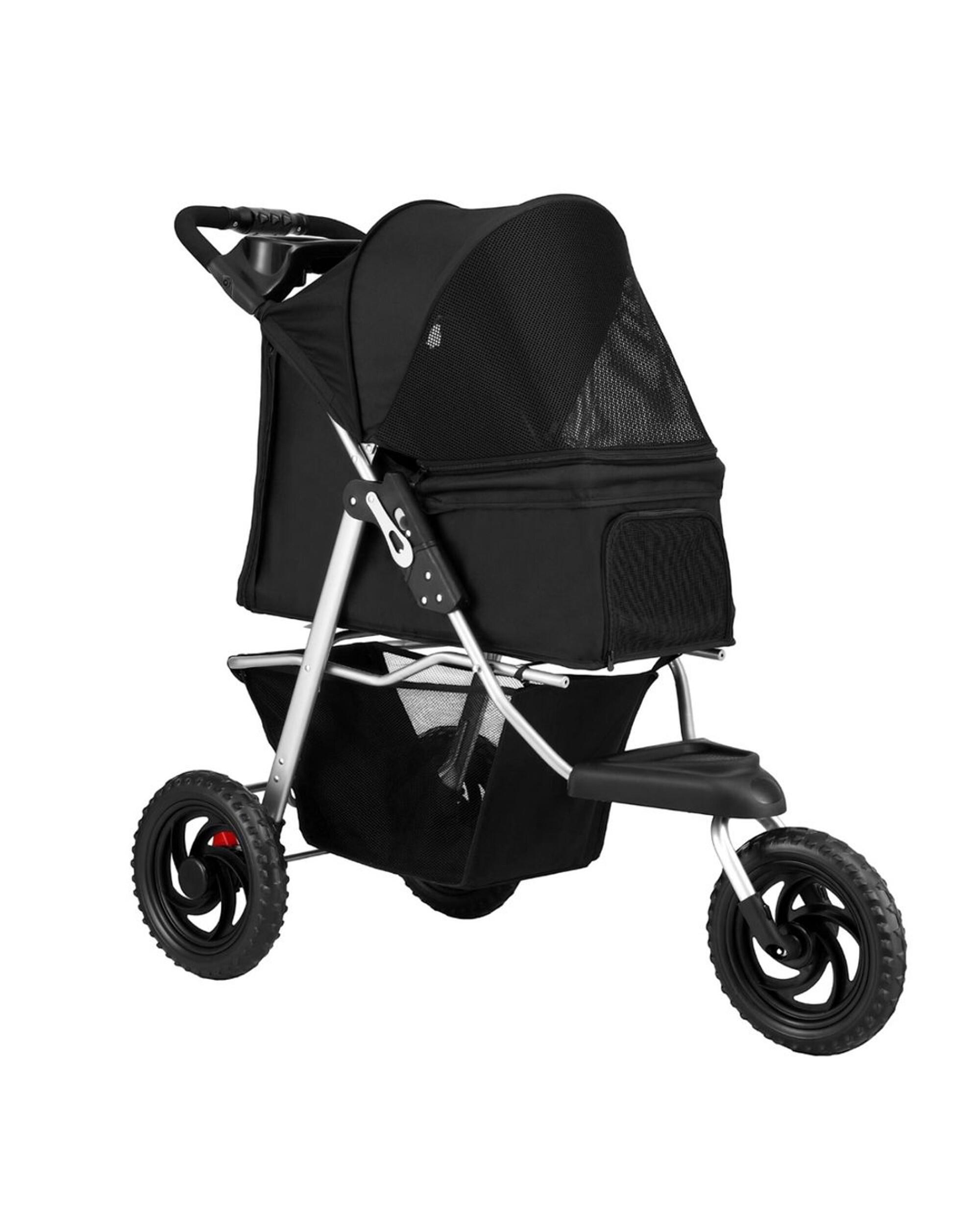 i.Pet Pet Stroller Dog Pram Large Cat Carrier Travel 3 Wheels Foldable Pushchair