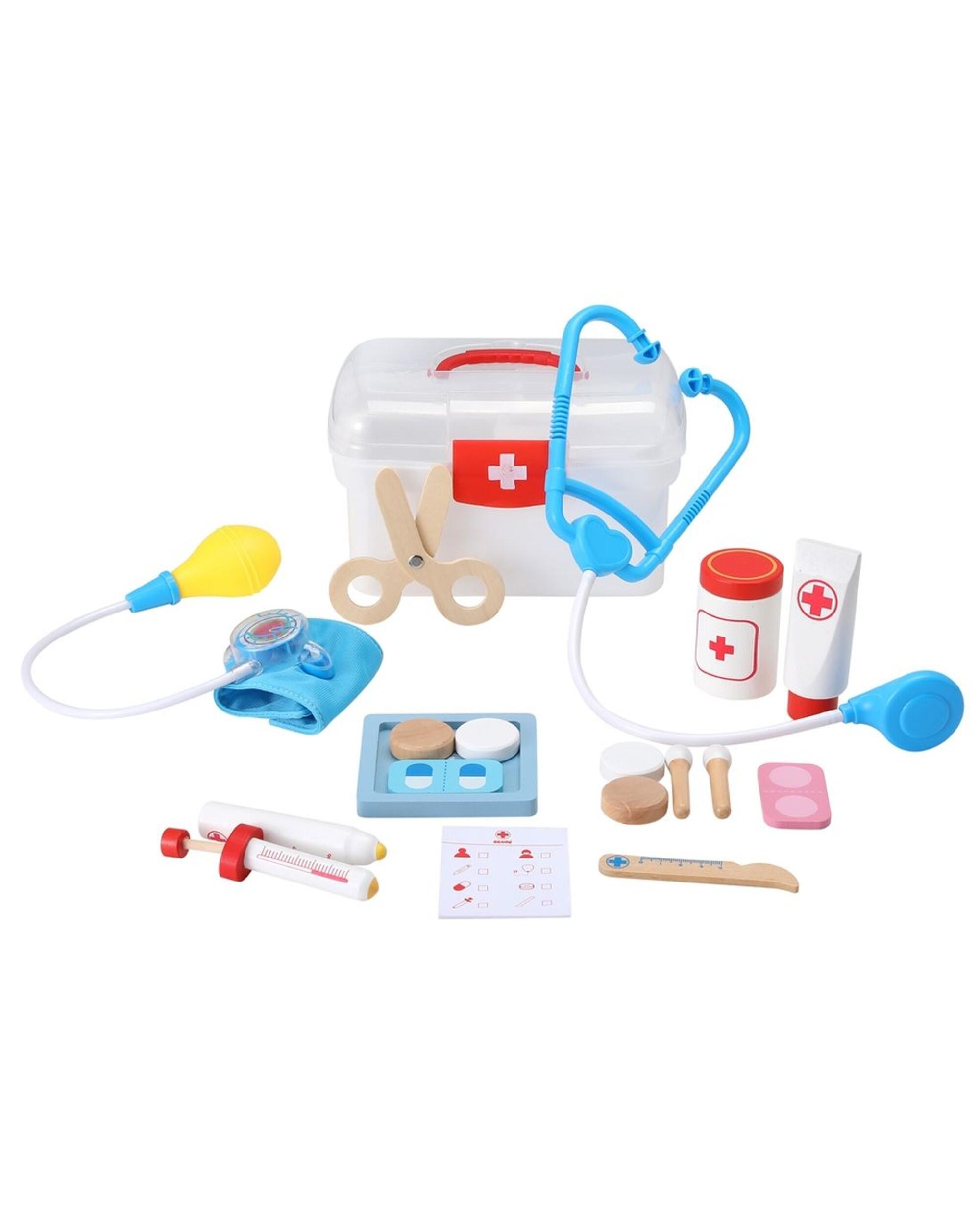 Keezi Kids Doctor Nurse Medical Case Pretend PlaySet Stethoscope Medicine Toys