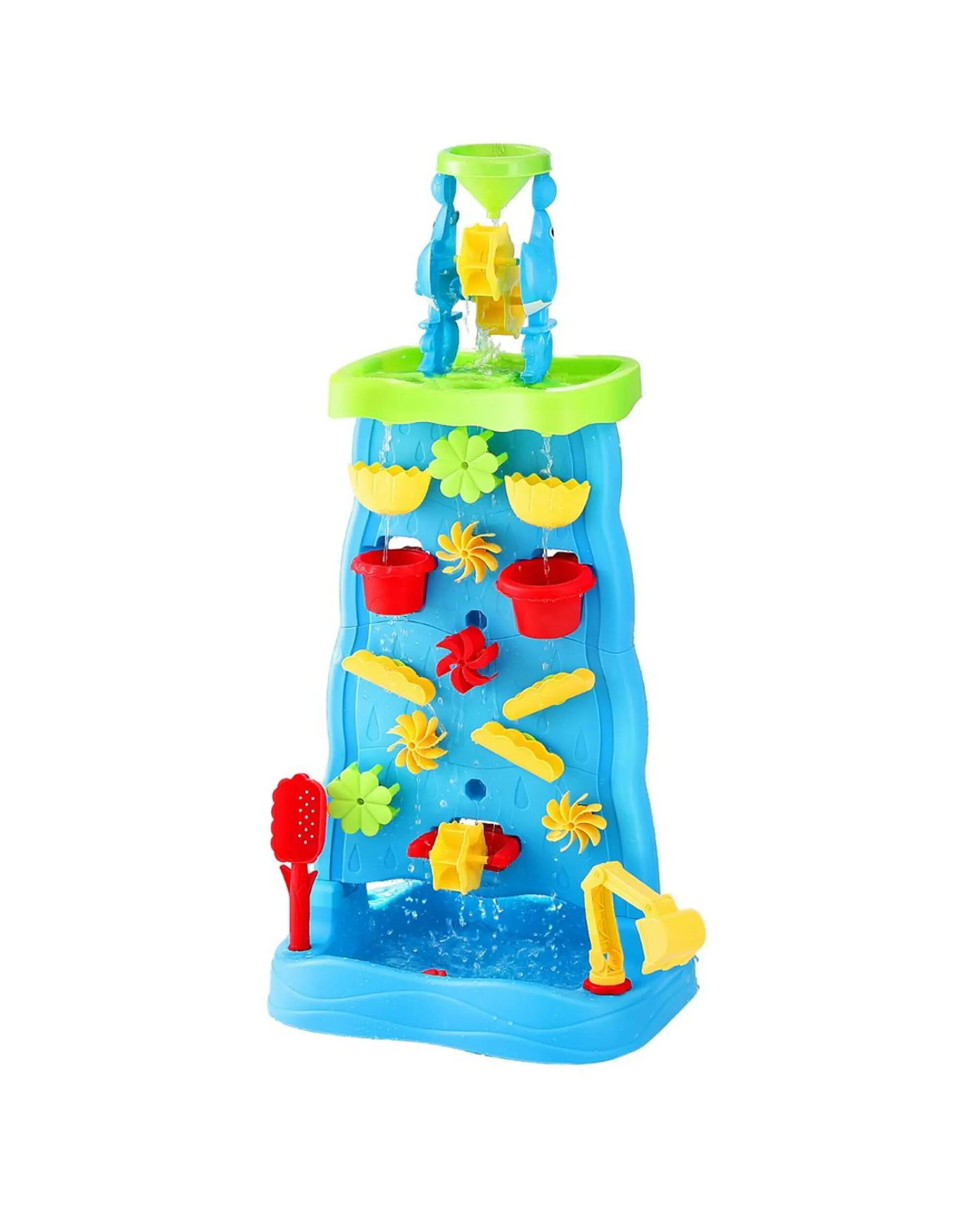 Keezi Kids Sand and Water Table Waterfall Wall Sandpit Toys Beach Shovel