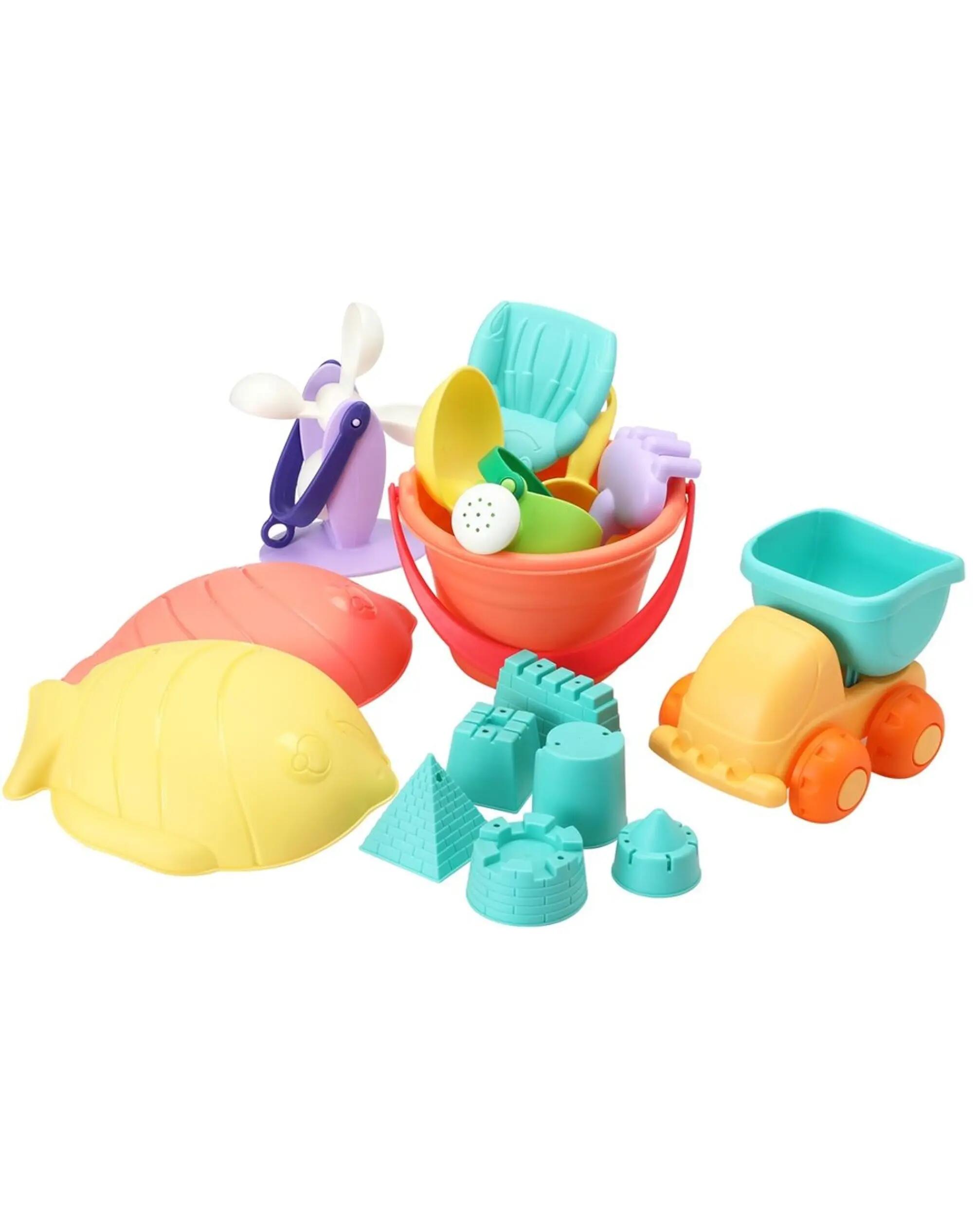 Keezi Kids Water Table Tool Kit Sand Truck Windmill Bucket Shovel Sandpit Toys