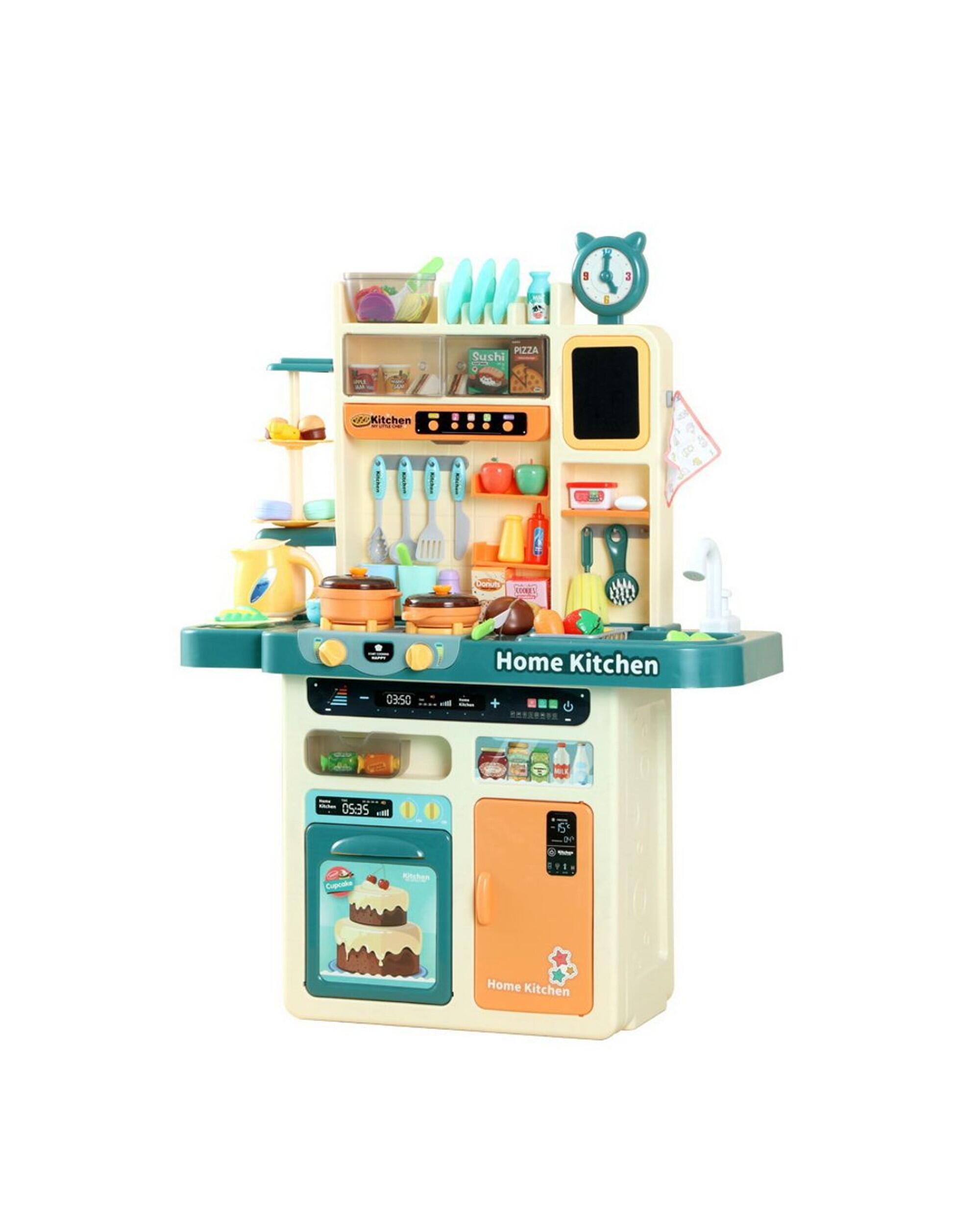 Keezi Kids Kitchen Pretend Play Set Cooking Sound Steam Light Function