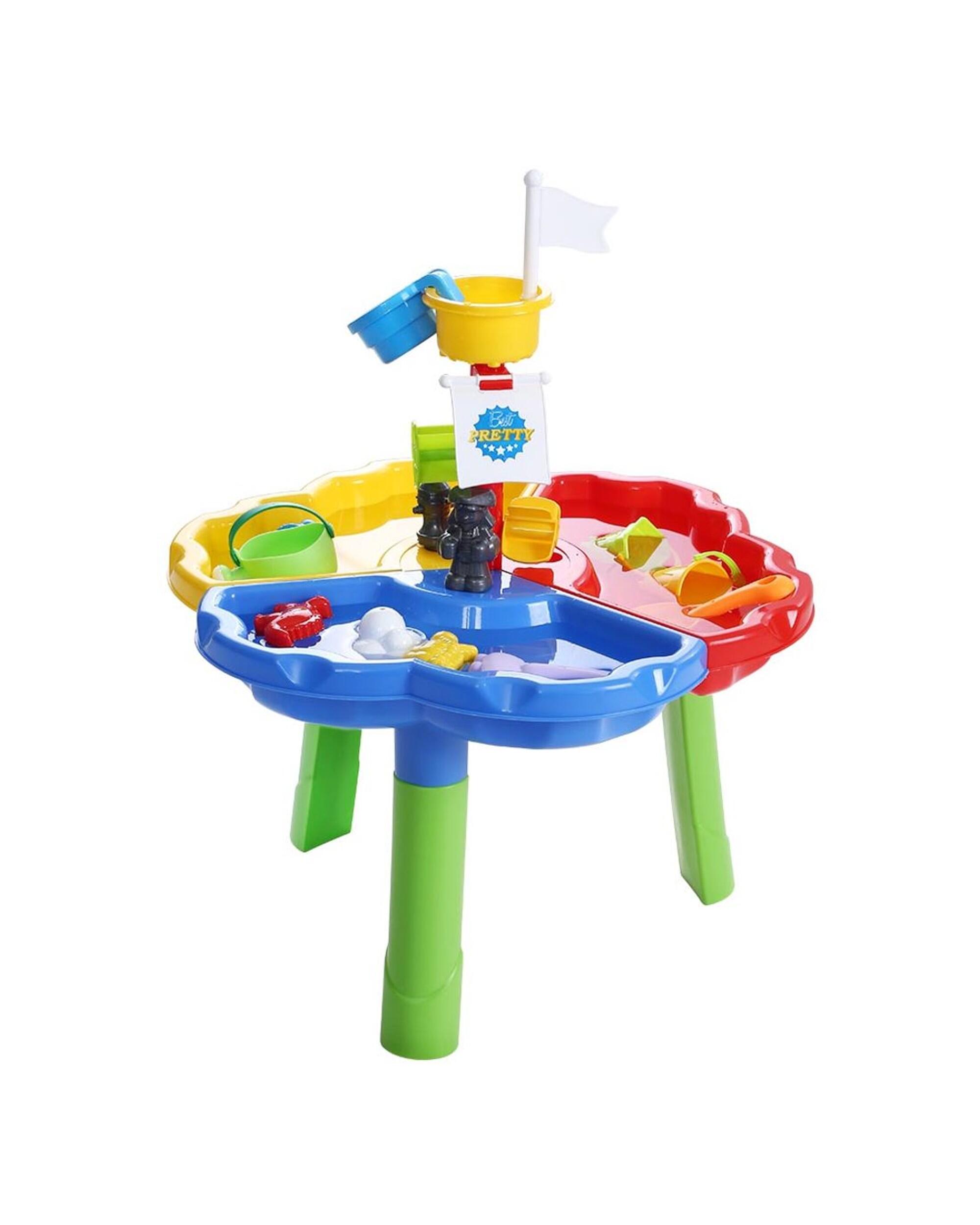 Keezi Kids Sandpit Pretend Play Set Outdoor Sand Water Table Beach Toy