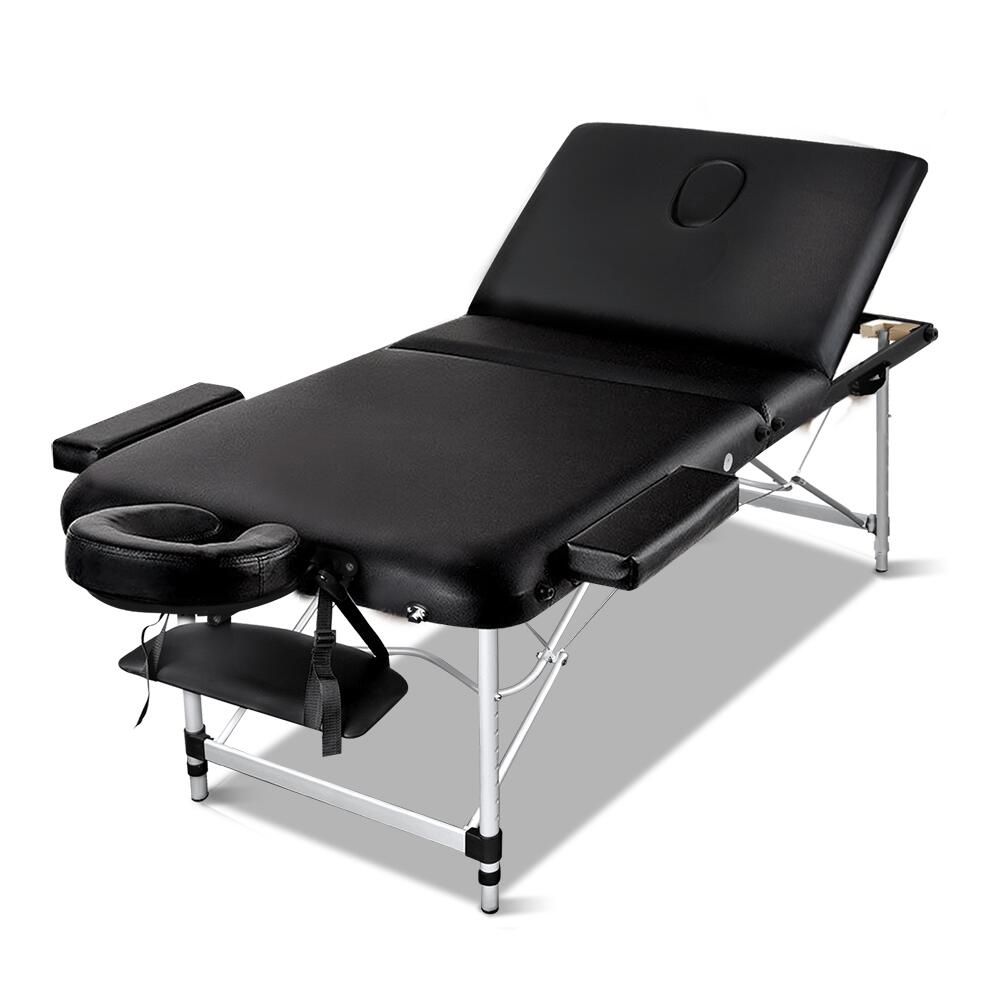 Zenses Massage Table 80cm Portable 3 Fold Aluminium Beauty Bed