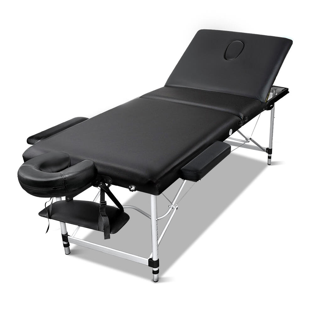Zenses Massage Table 60cm Portable 3 Fold Aluminium Beauty Bed