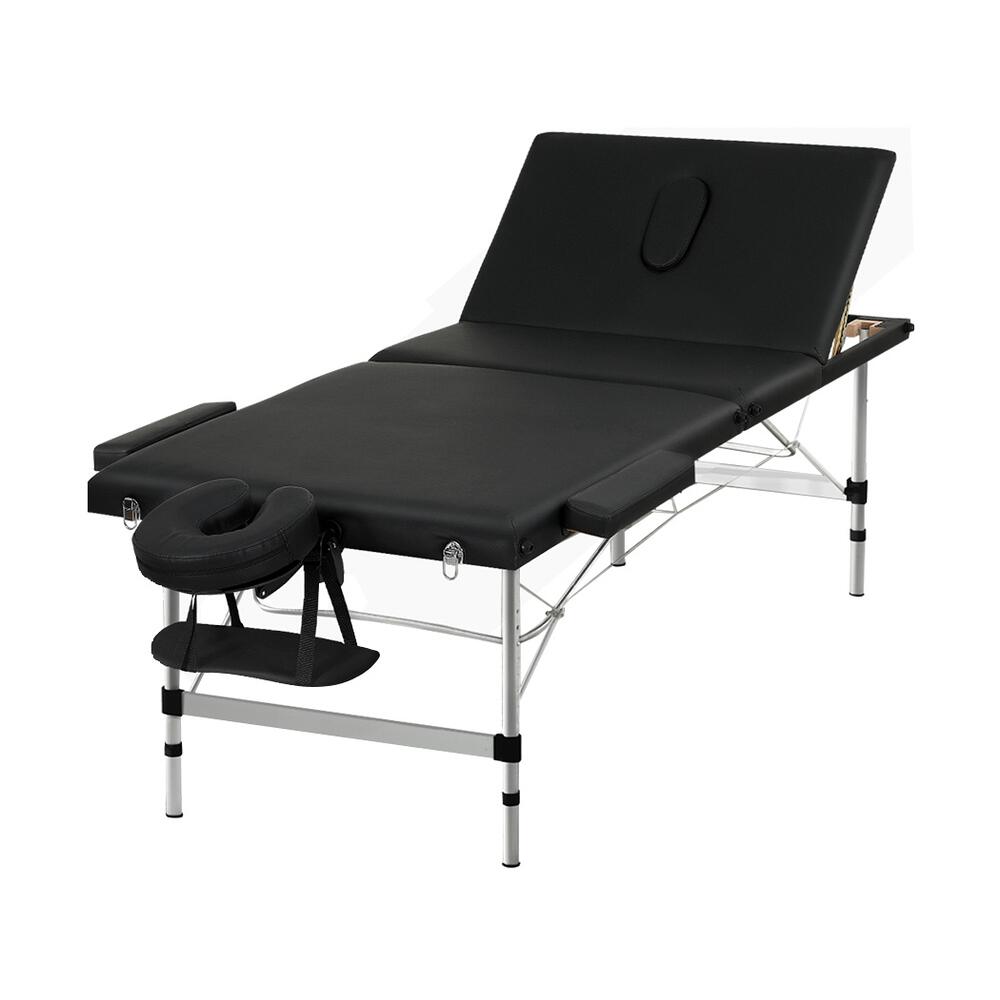 Zenses Massage Table 85cm Portable 3 Fold Aluminium Beauty Bed