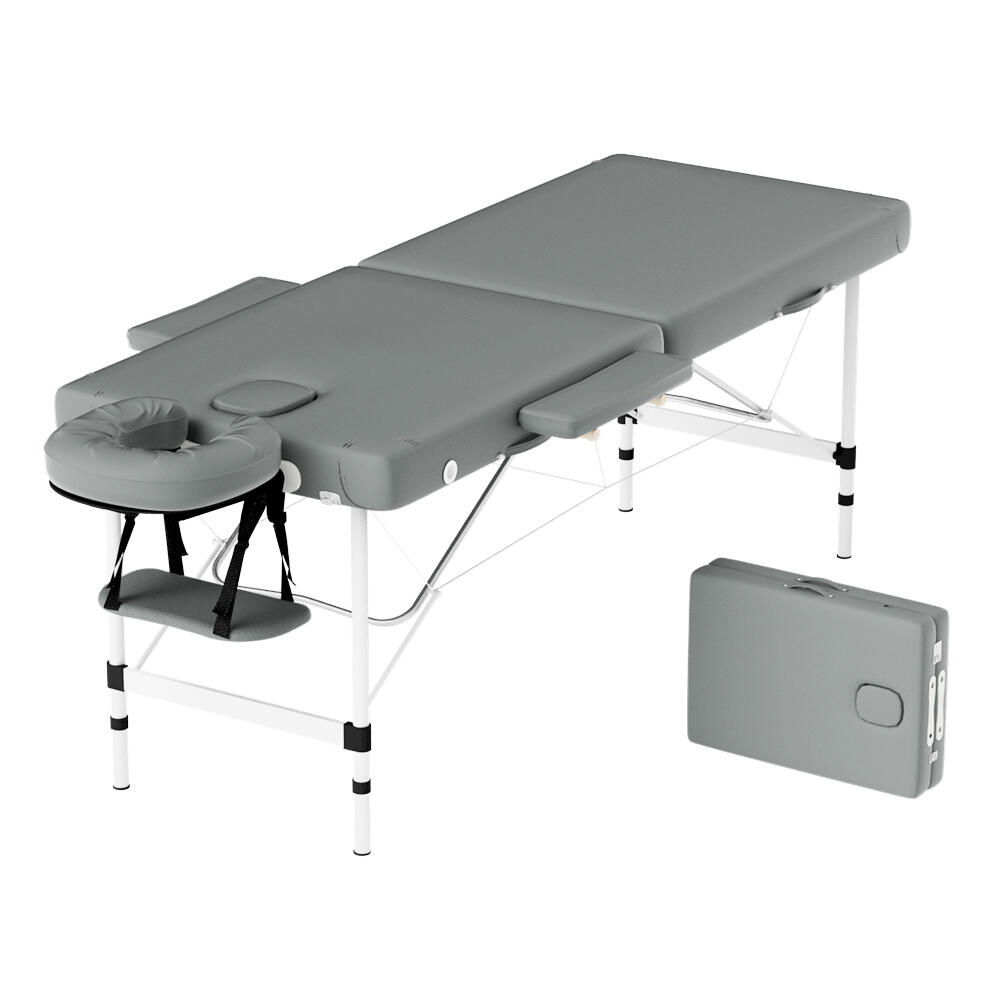 Zenses Massage Table 55cm Portable 2 Fold Aluminium Beauty Bed