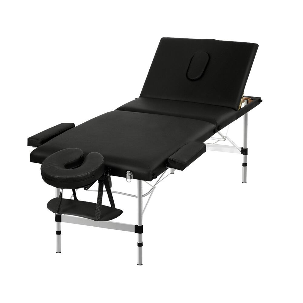 Zenses Massage Table 65cm Portable 3 Fold Aluminium Beauty Bed