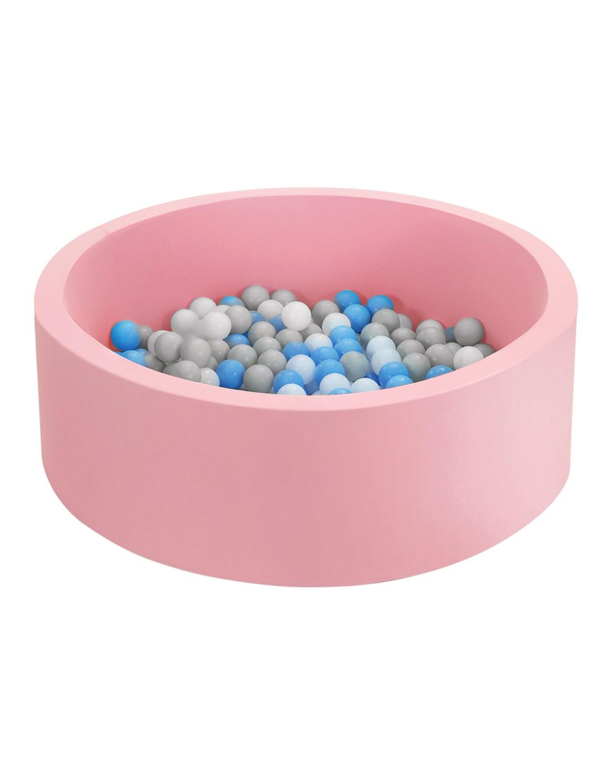 Keezi Kids Ball Pit 90x30cm Ocean Foam Play Pool Barrier Toys Children Pink
