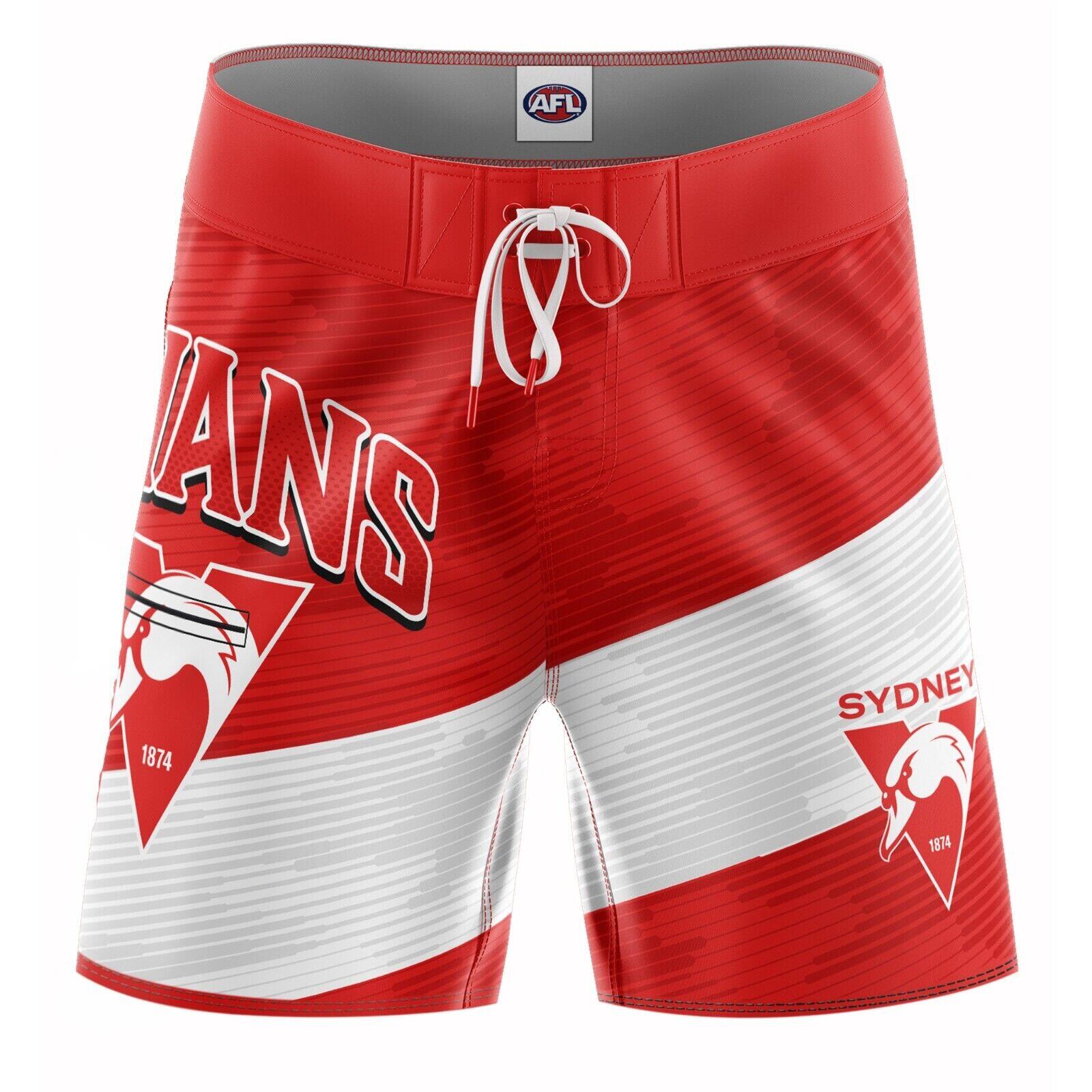 AFL Barrel Board Shorts - Sydney Swans - Swim - Adult
