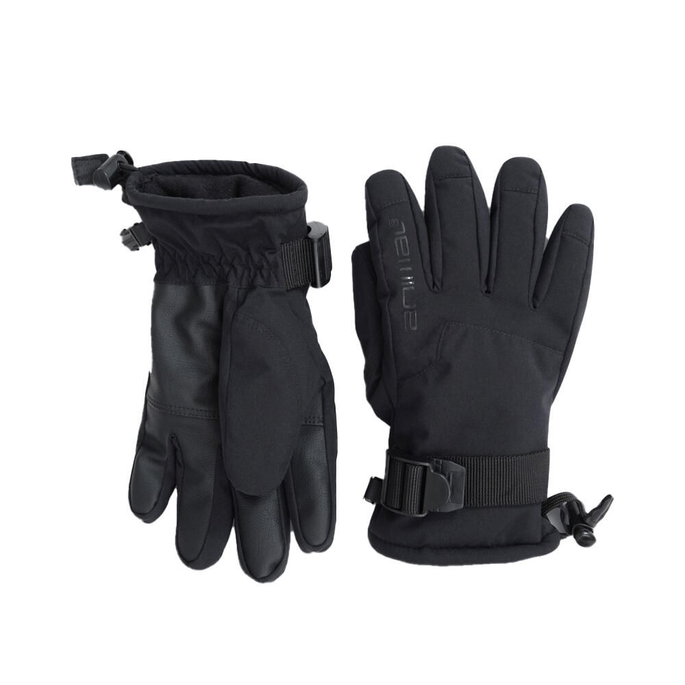 Bambini Guanti Da Sci Set Animal Nero 4/4