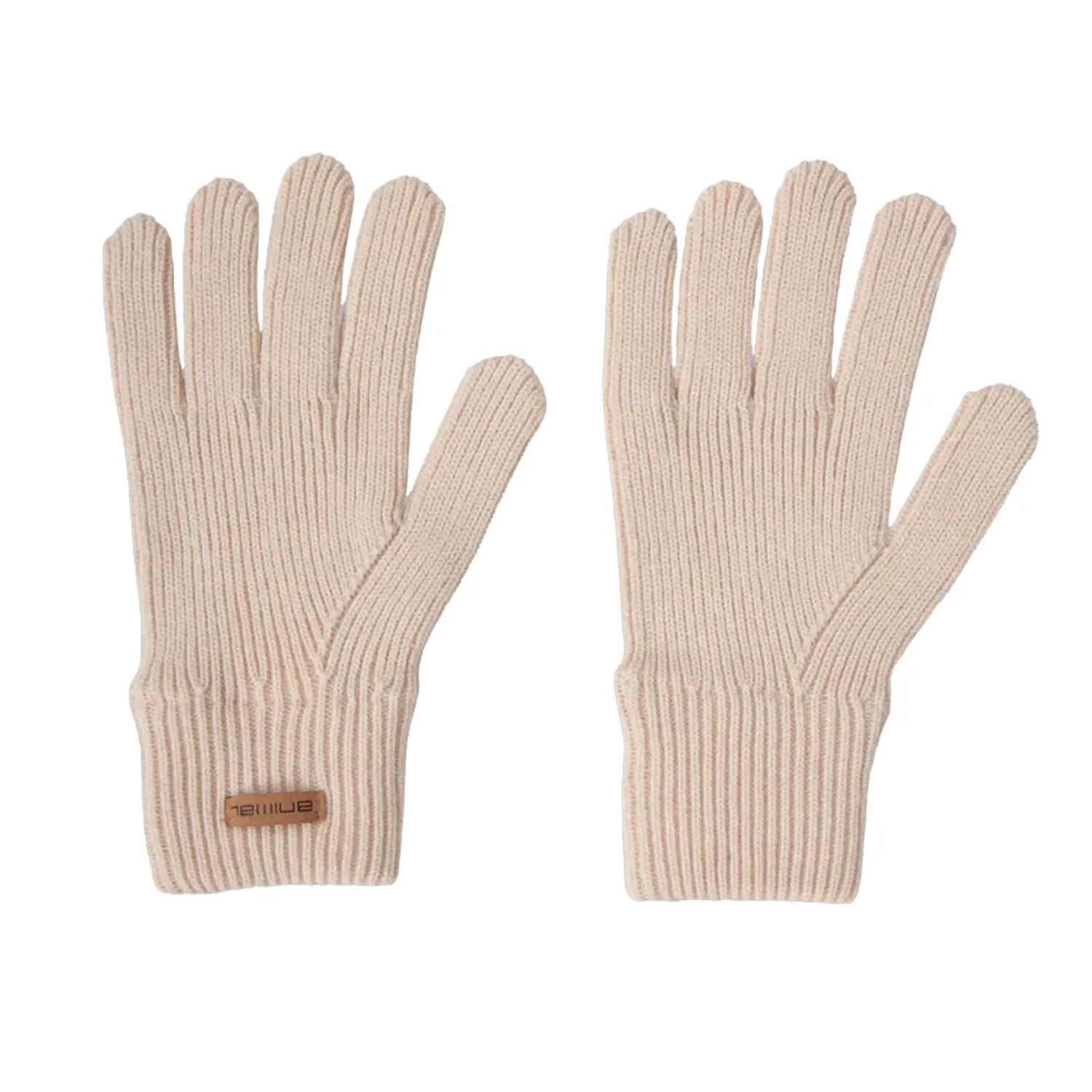 "Rowan" Handschuhe für HerrenDamen Unisex, Jerseyware Damen und Herren Beige 3/3