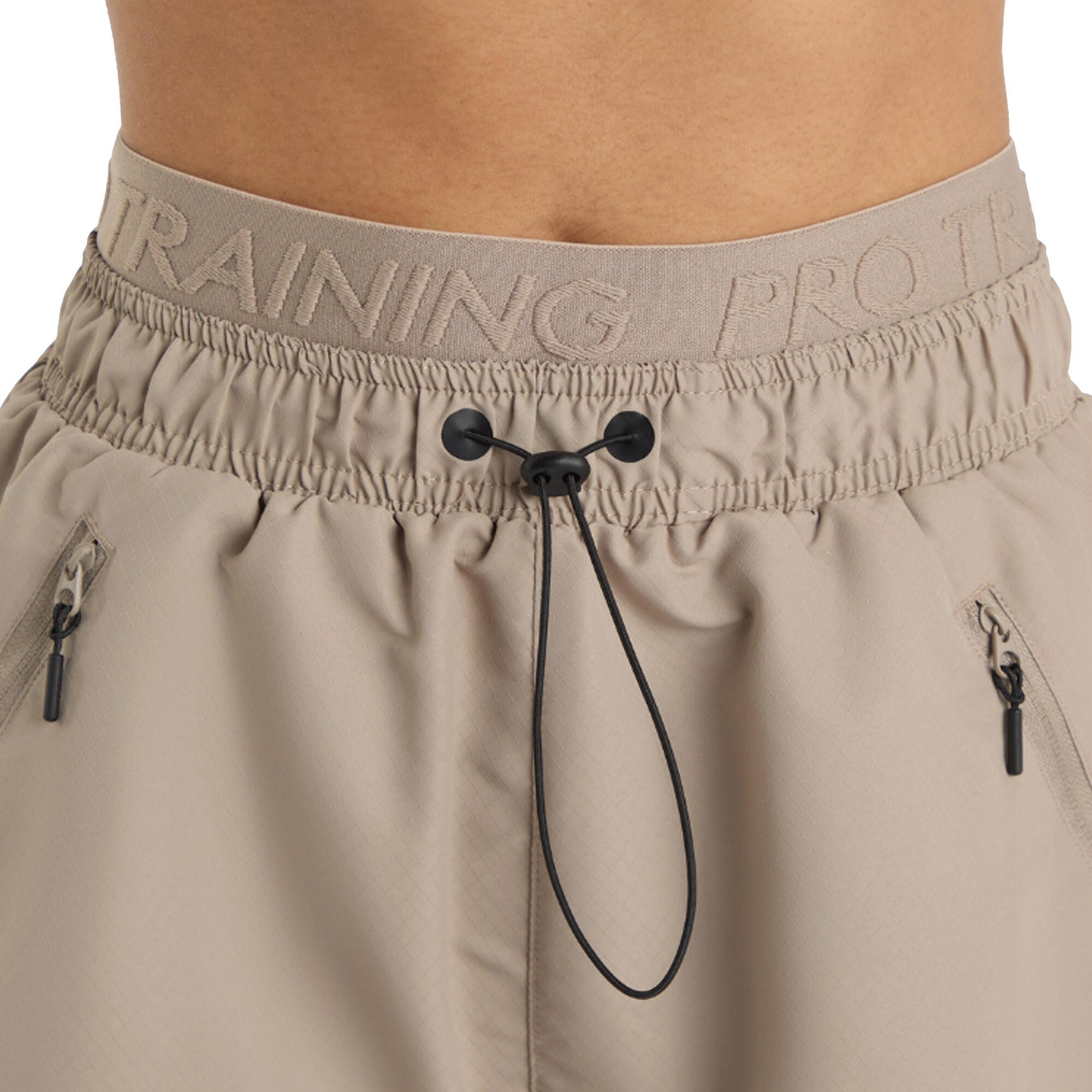 Womens/Ladies Pro Training Shorts (Moon Rock) 4/4