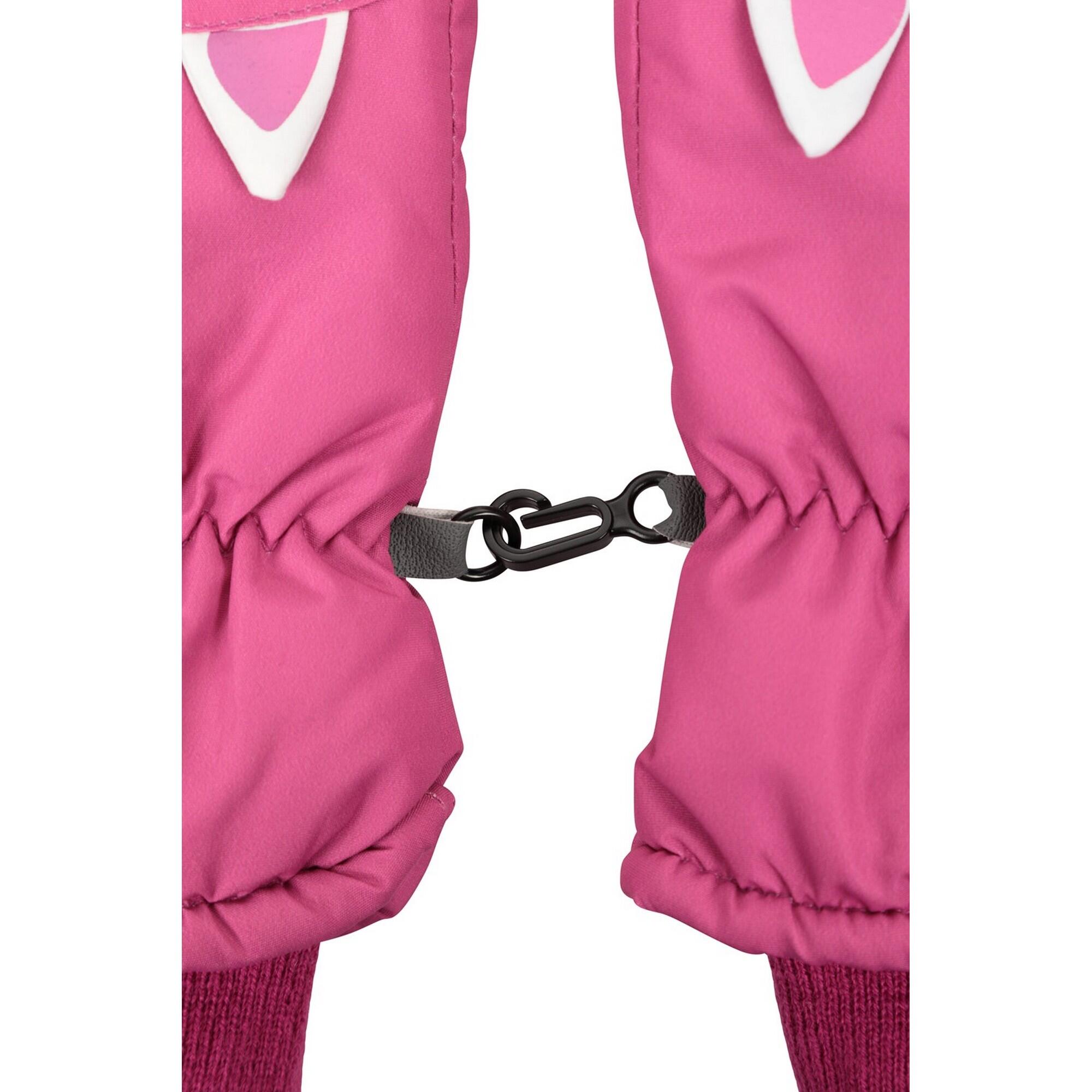 Moufles De Ski Enfant (Rose) 3/4