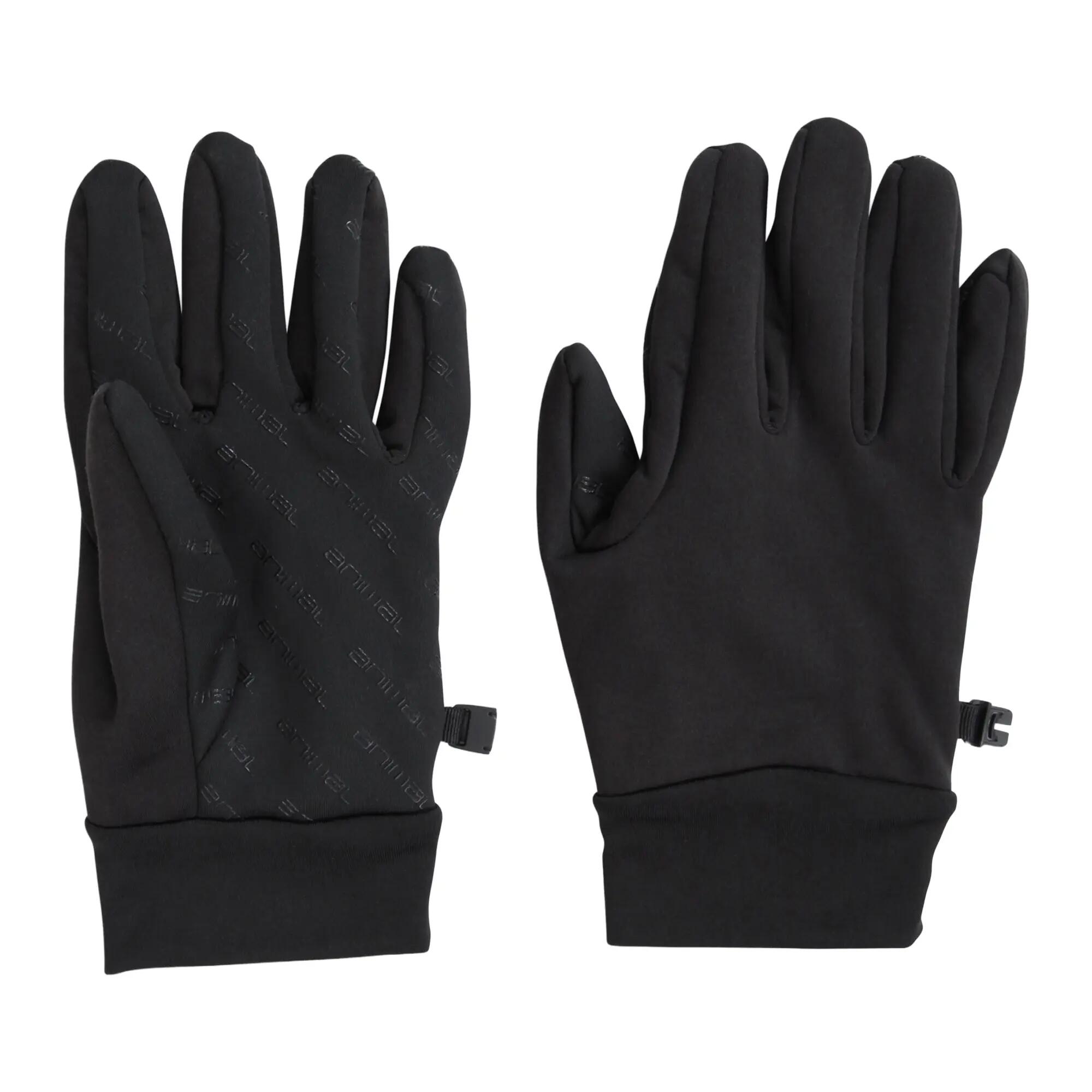 "Aspen" LinearHandschuhe für Herren, Polyester, Elastan Damen und Herren Schwarz 3/3
