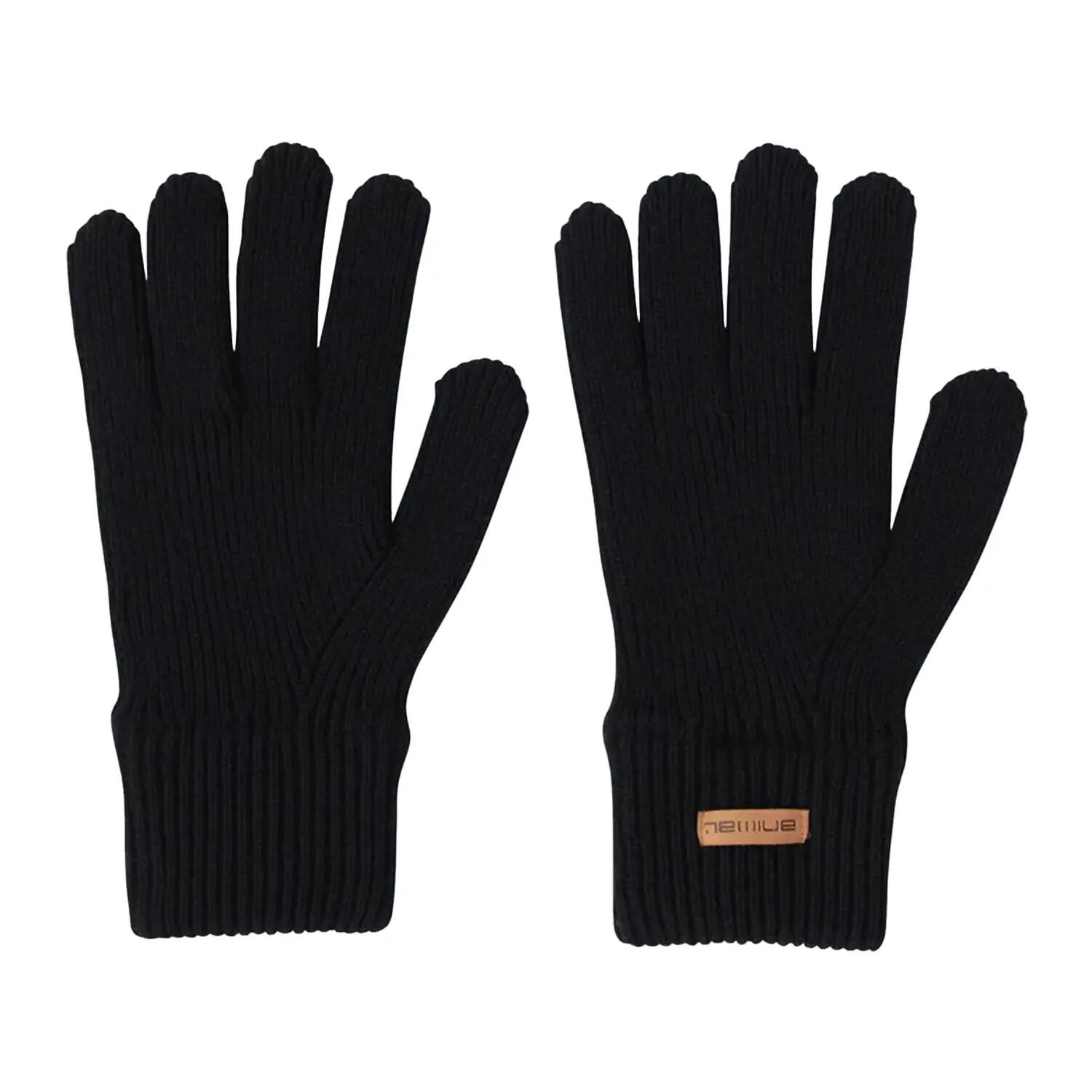 "Rowan" Handschuhe für HerrenDamen Unisex, Jerseyware Damen und Herren Schwarz 3/3