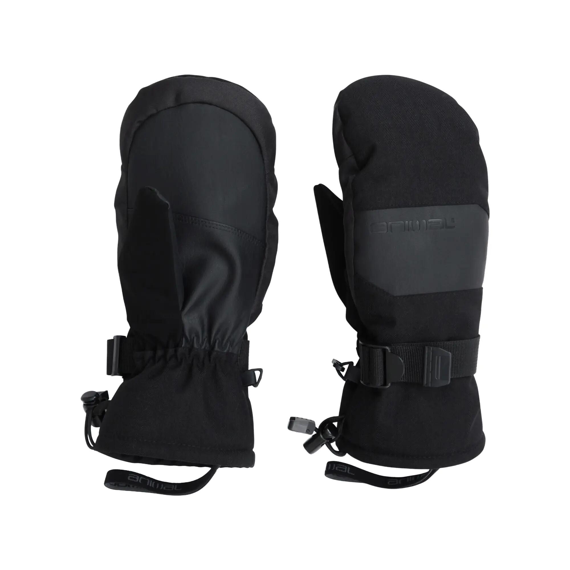 Womens/Ladies Apres Ski Mittens (Black) 3/3
