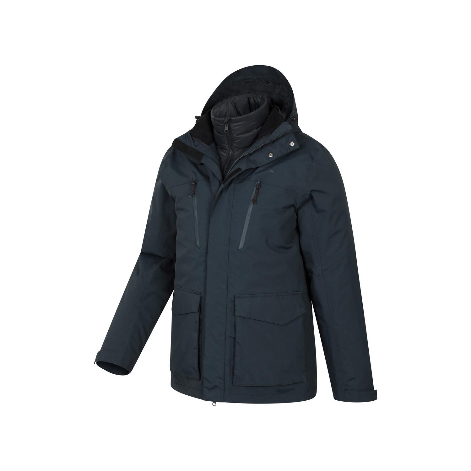 Doudoune Motif/style 3en1 CORRESPONDENT Homme (Bleu Marine) 3/4