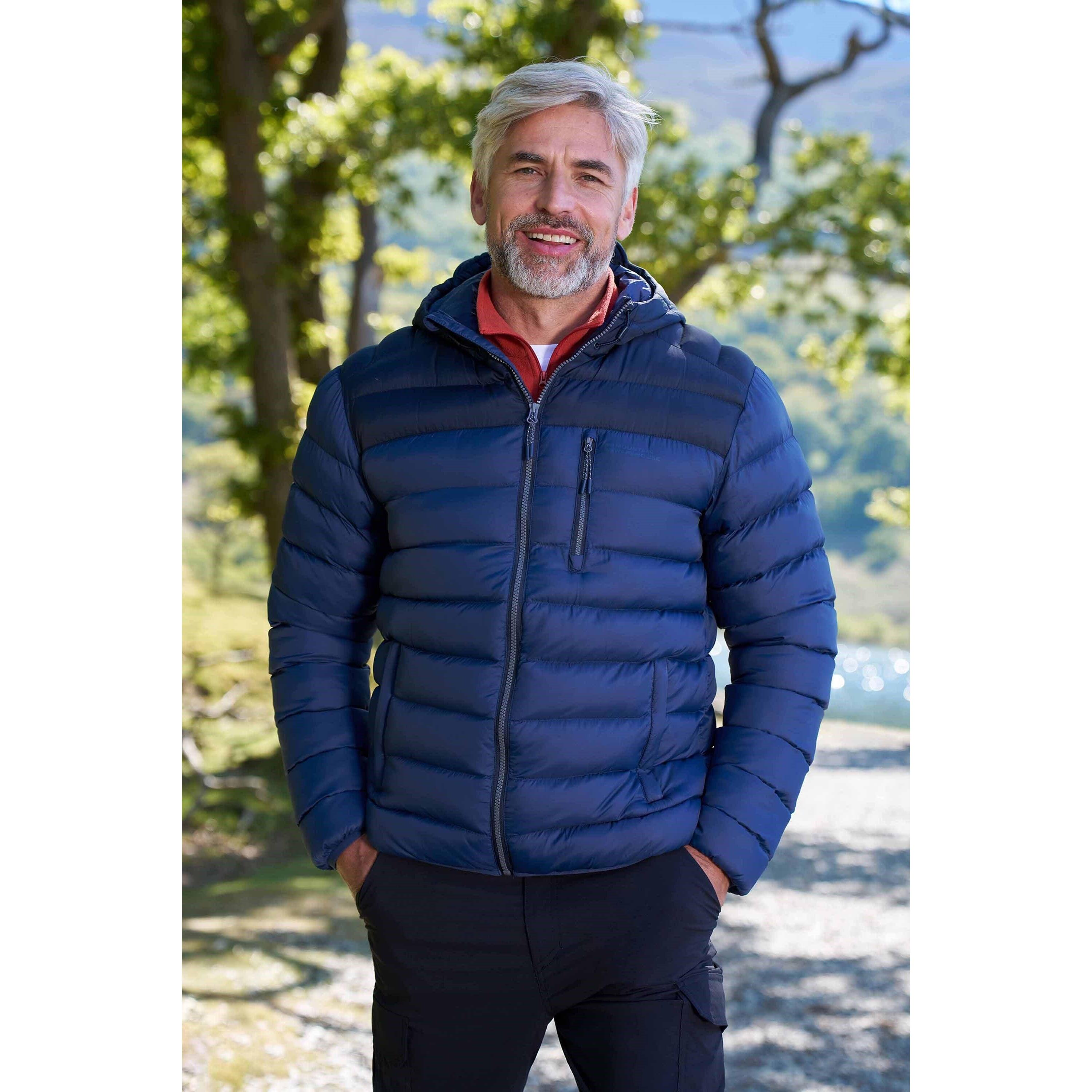 MOUNTAIN WAREHOUSE Mens Link Padded Jacket (Dark Blue)