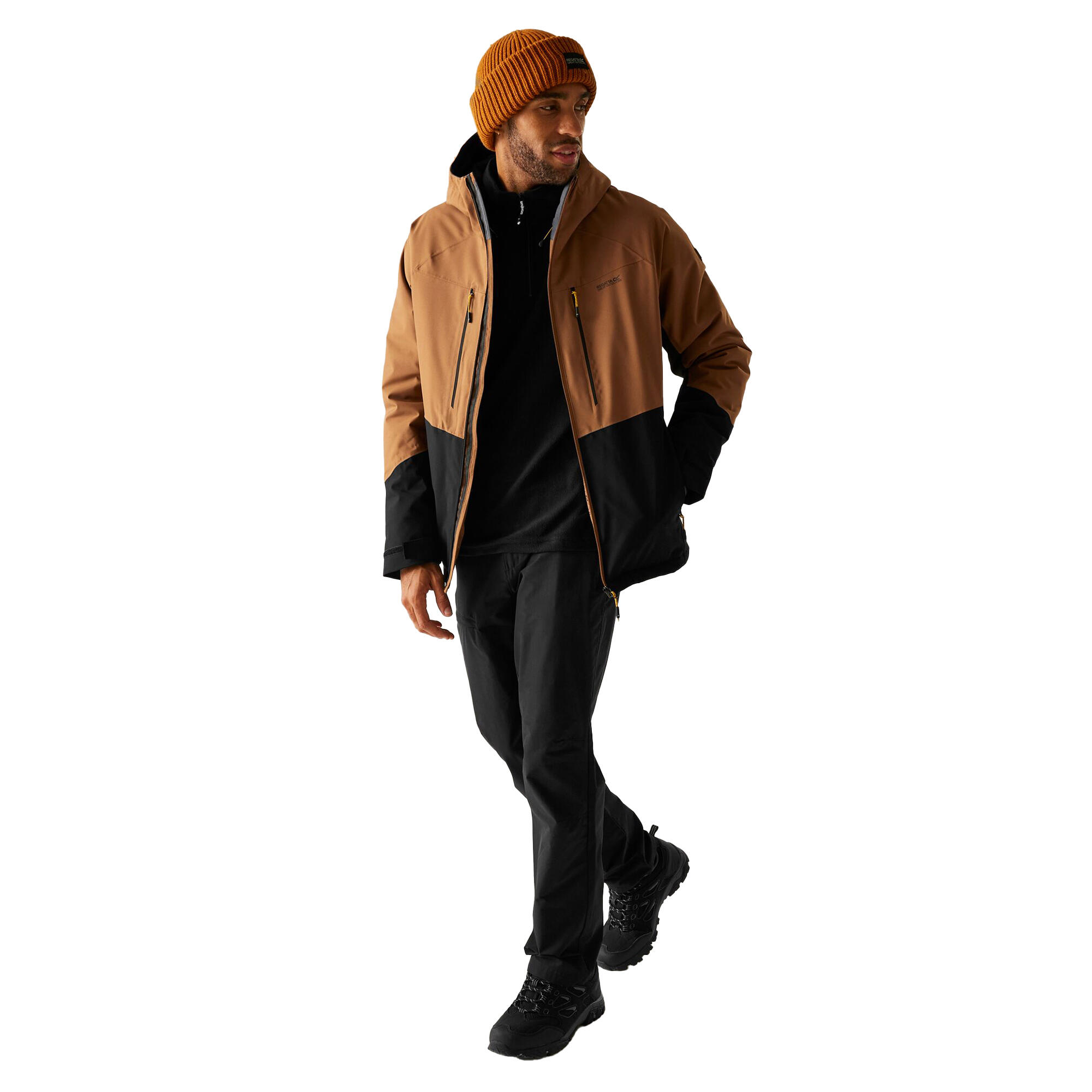 Veste Matelassée HIGHTON Homme (Marron / Noir) 3/4