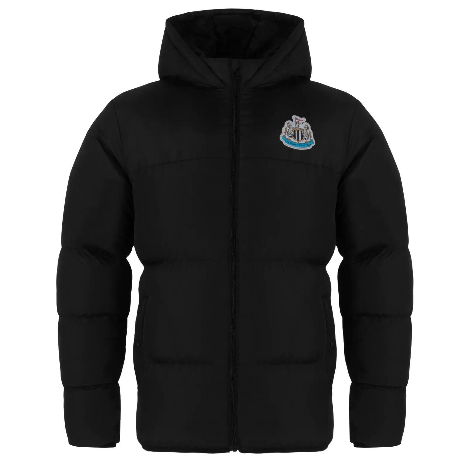 Mens Crest Quilted Jacket (Black) 2/5