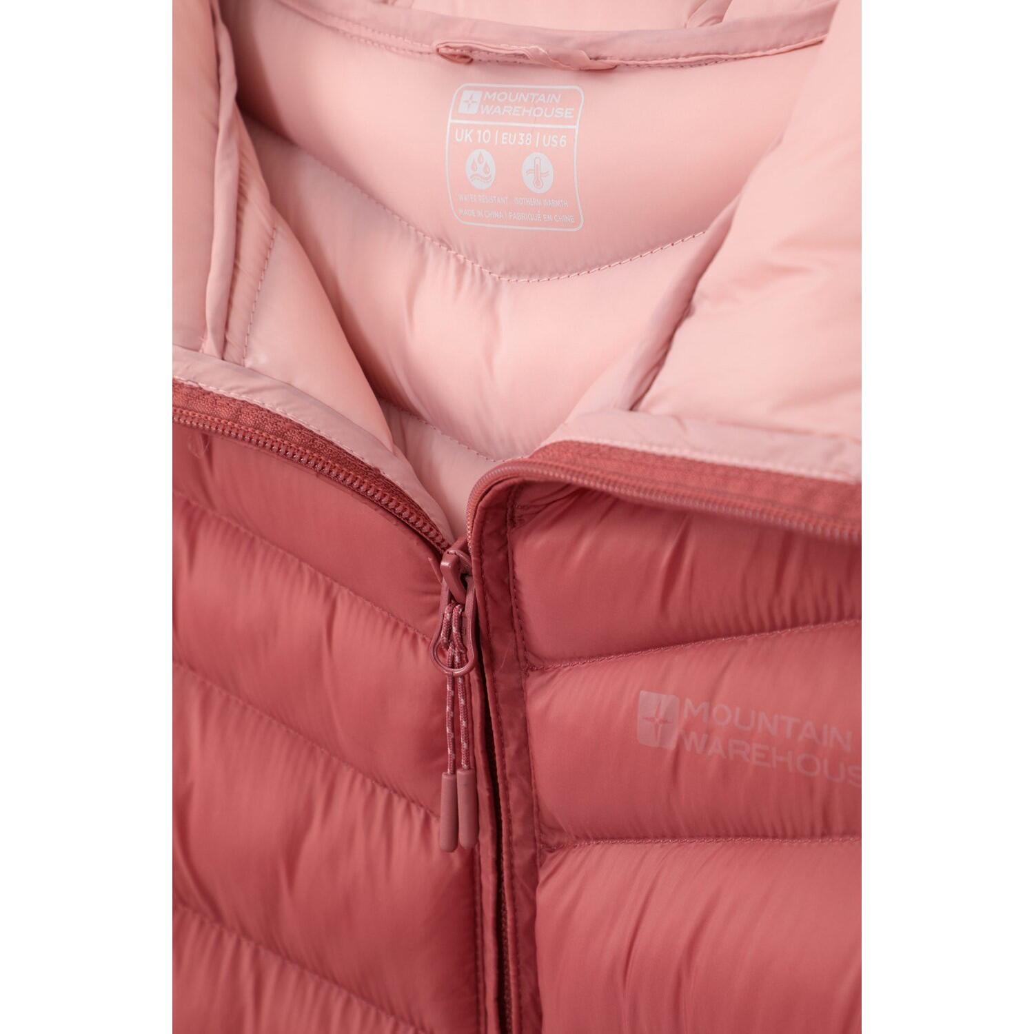 Womens/Ladies Florence Long Padded Jacket (Rust) 3/4