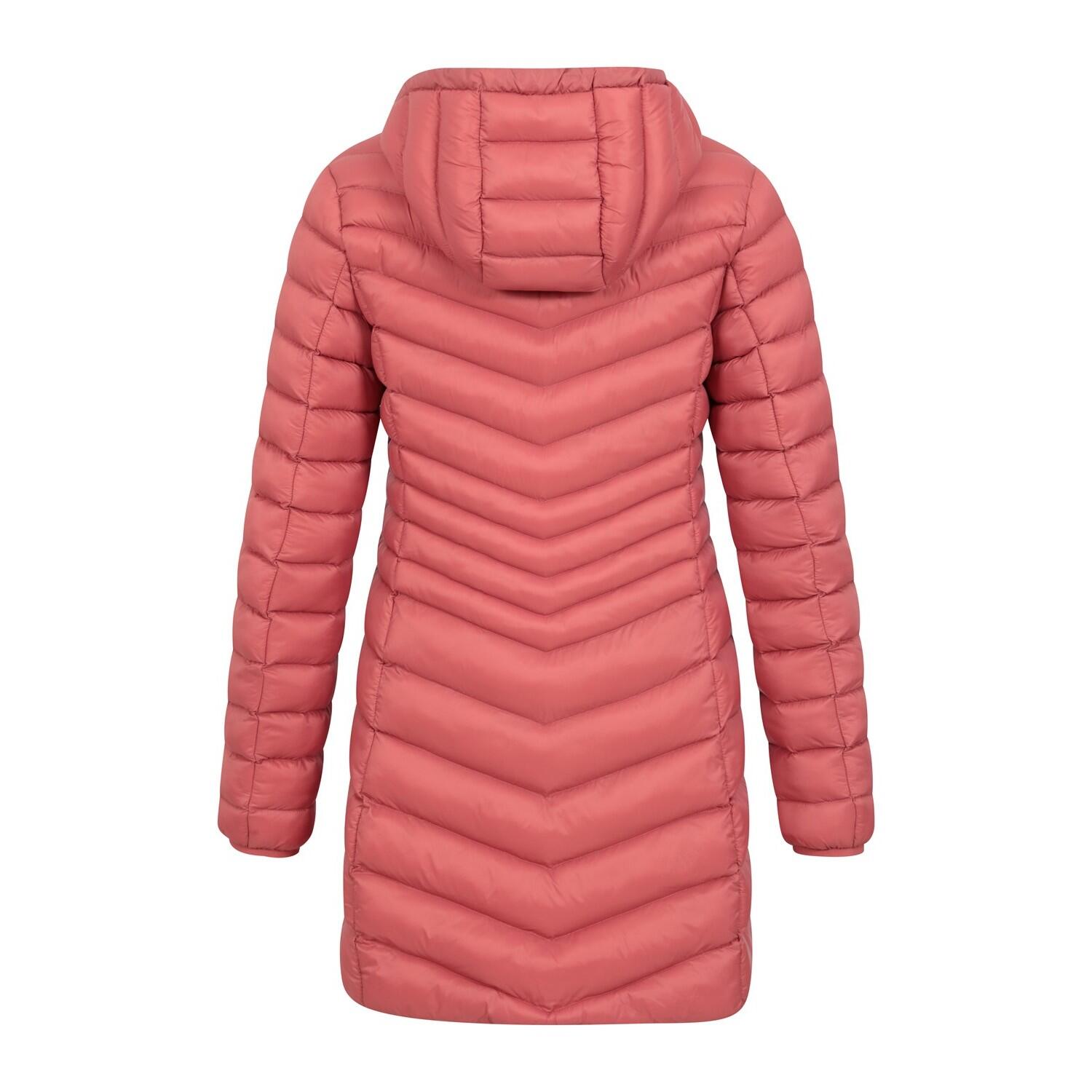 Womens/Ladies Florence Long Padded Jacket (Rust) 2/4