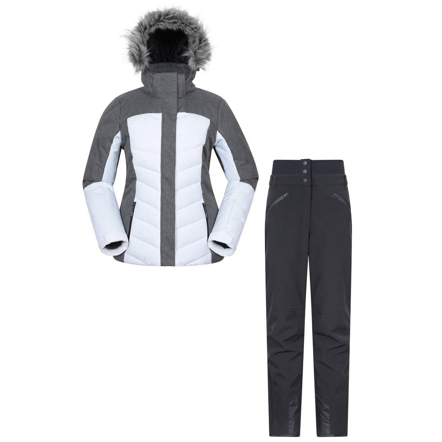 MOUNTAIN WAREHOUSE Giacca E Pantaloni Da Sci Imbottita Set Donna Mountain Warehouse Bianco