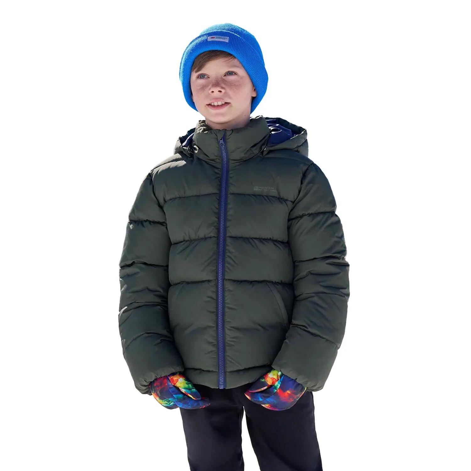 Hawthorne Giacca Imbottita Impermeabile Bambini Mountain Warehouse Verde Kaki 4/4