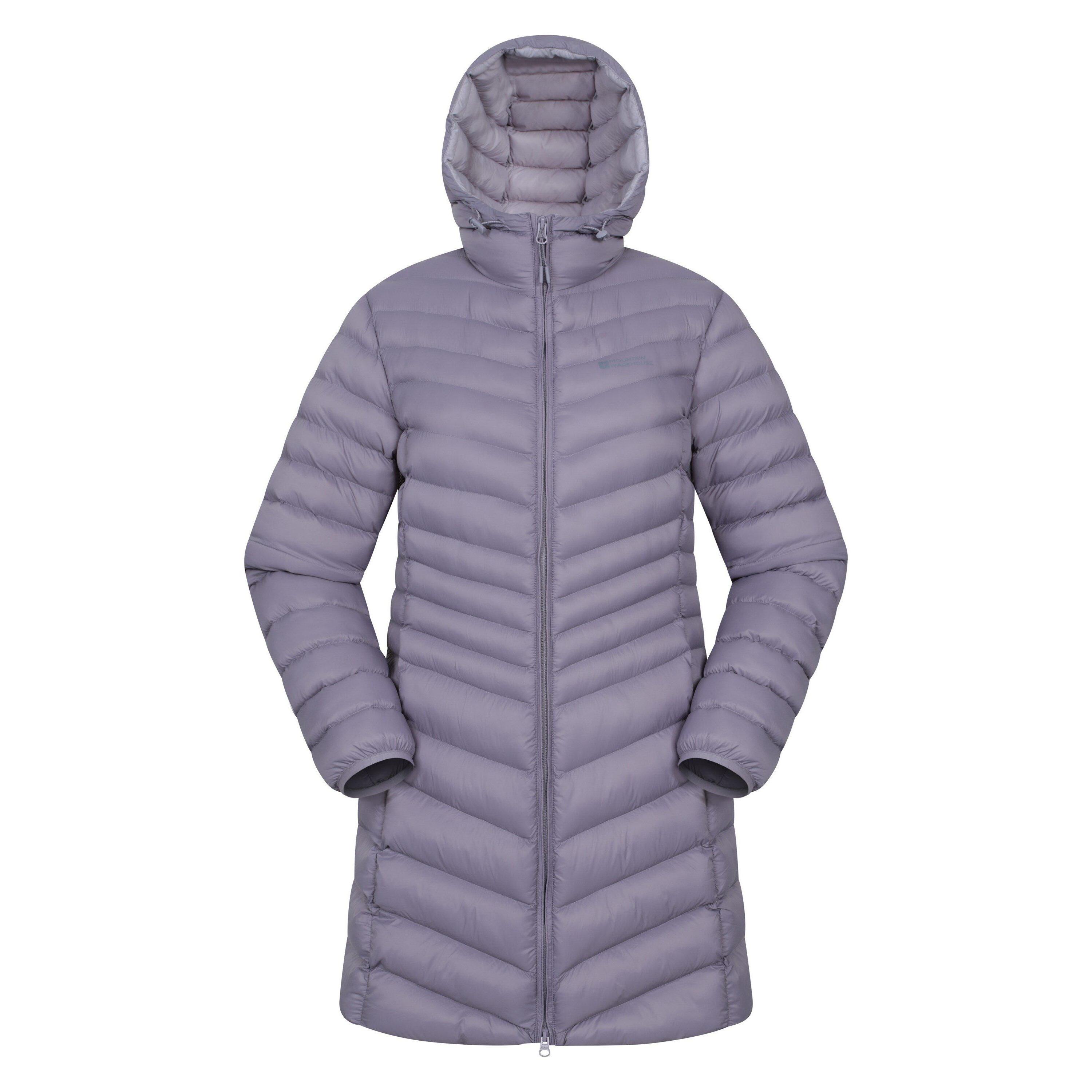 MOUNTAIN WAREHOUSE Womens/Ladies Florence Long Padded Jacket (Dusky Purple)