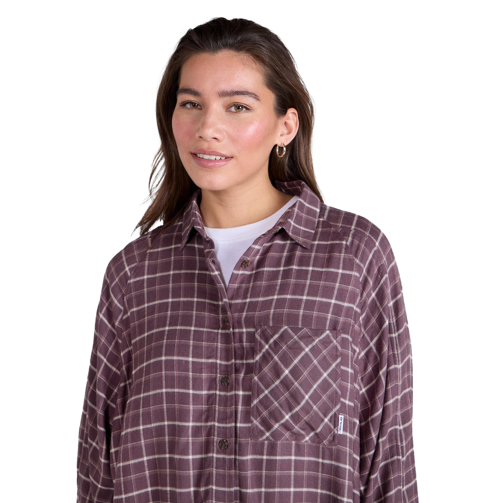 "Lottie" Hemd für , Supersoft, leger Damen Rot 3/4