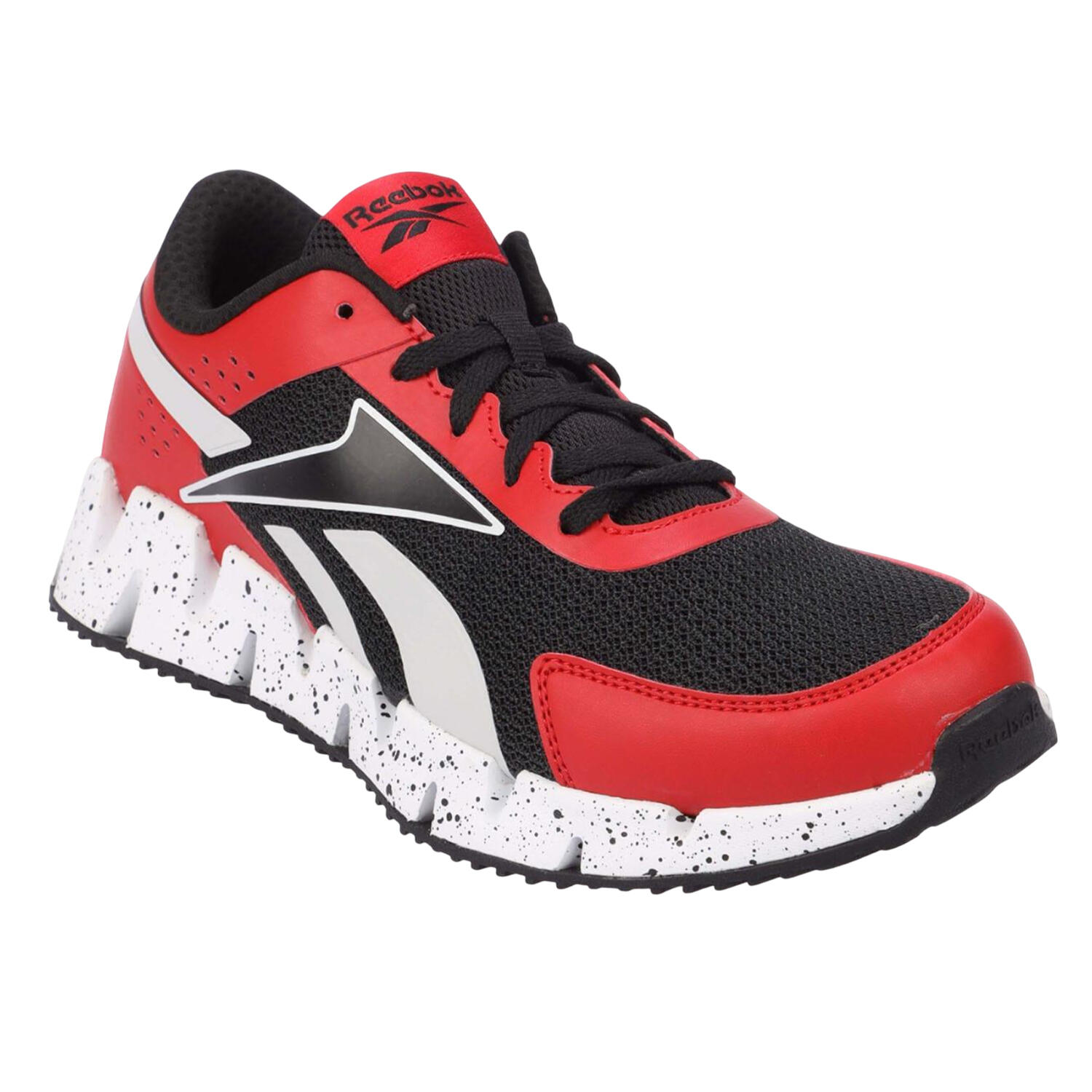 REEBOK Childrens/Kids Dynamica 2.0 Zig Zag Trainers (Red/White)