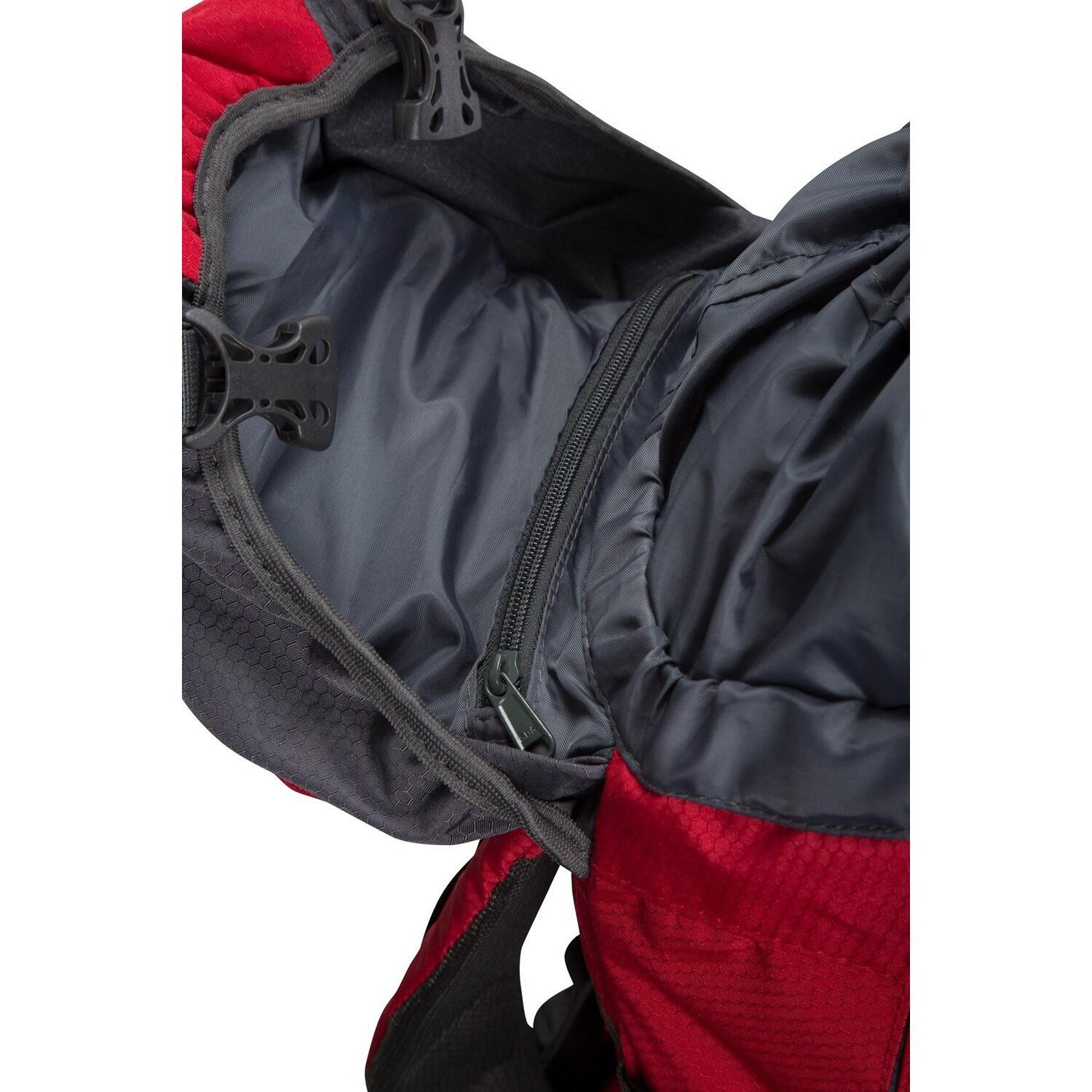 Rucksack "Venture" Damen und Herren Rot/Grau 4/4