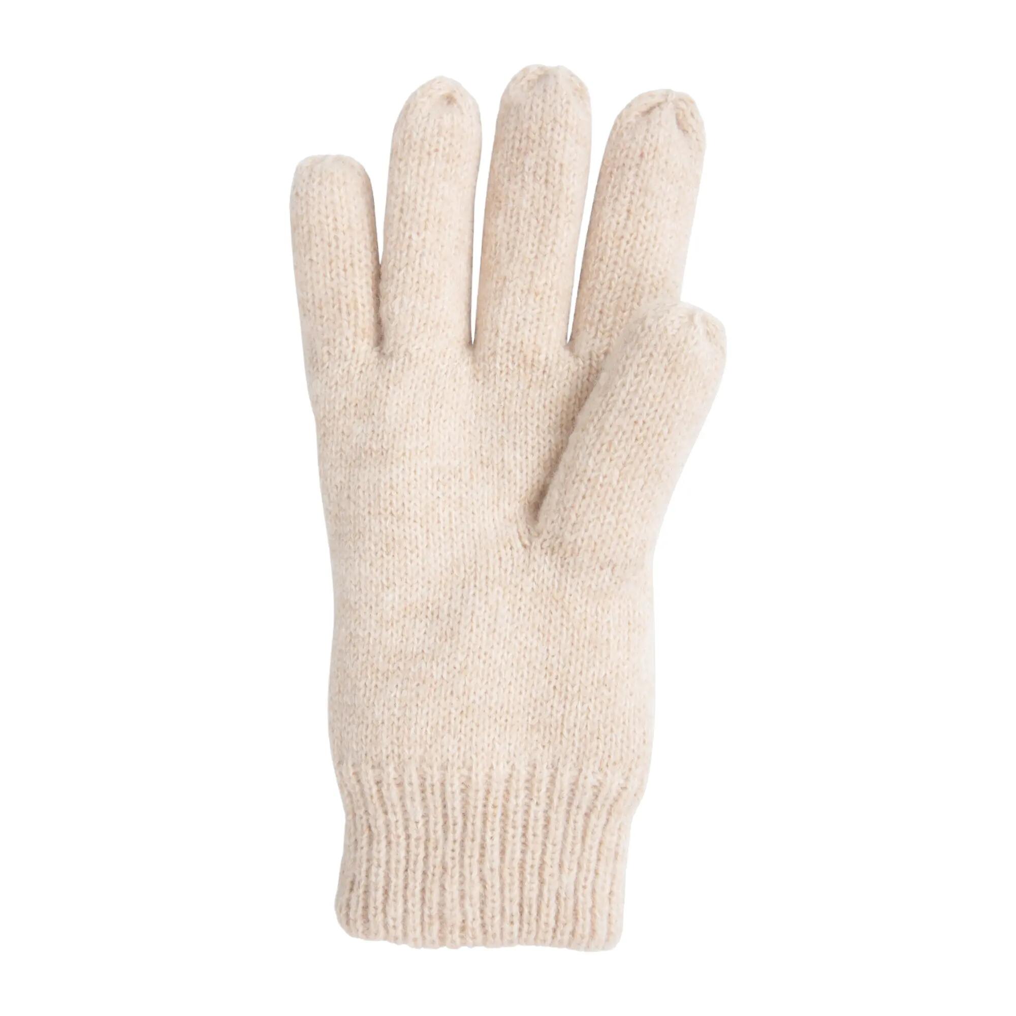 Donna Foderata Borg Guanto Animal Becky Beige 2/4
