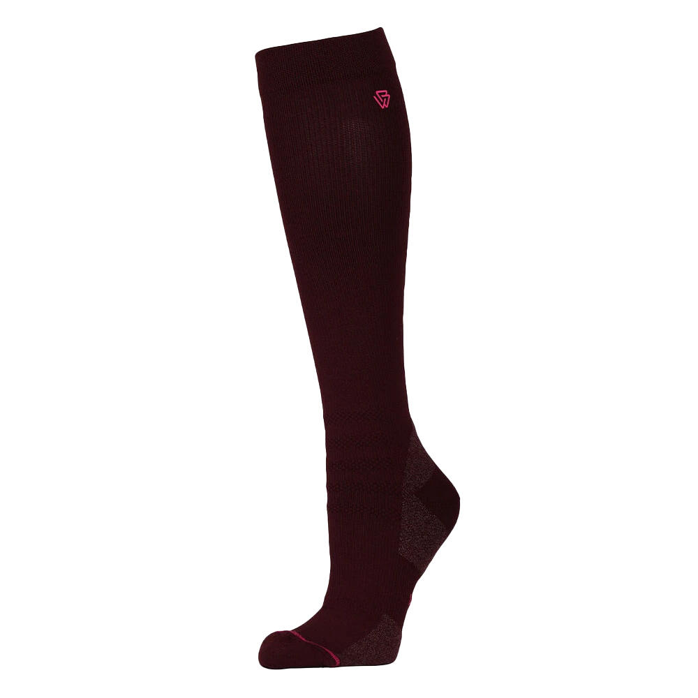 WEATHERBEETA Unisex Adult Compression Riding Knee High Socks (Mulberry)