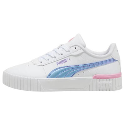 Kinderen/kinderen carina 2.0 ecologische leren trainers (wit)