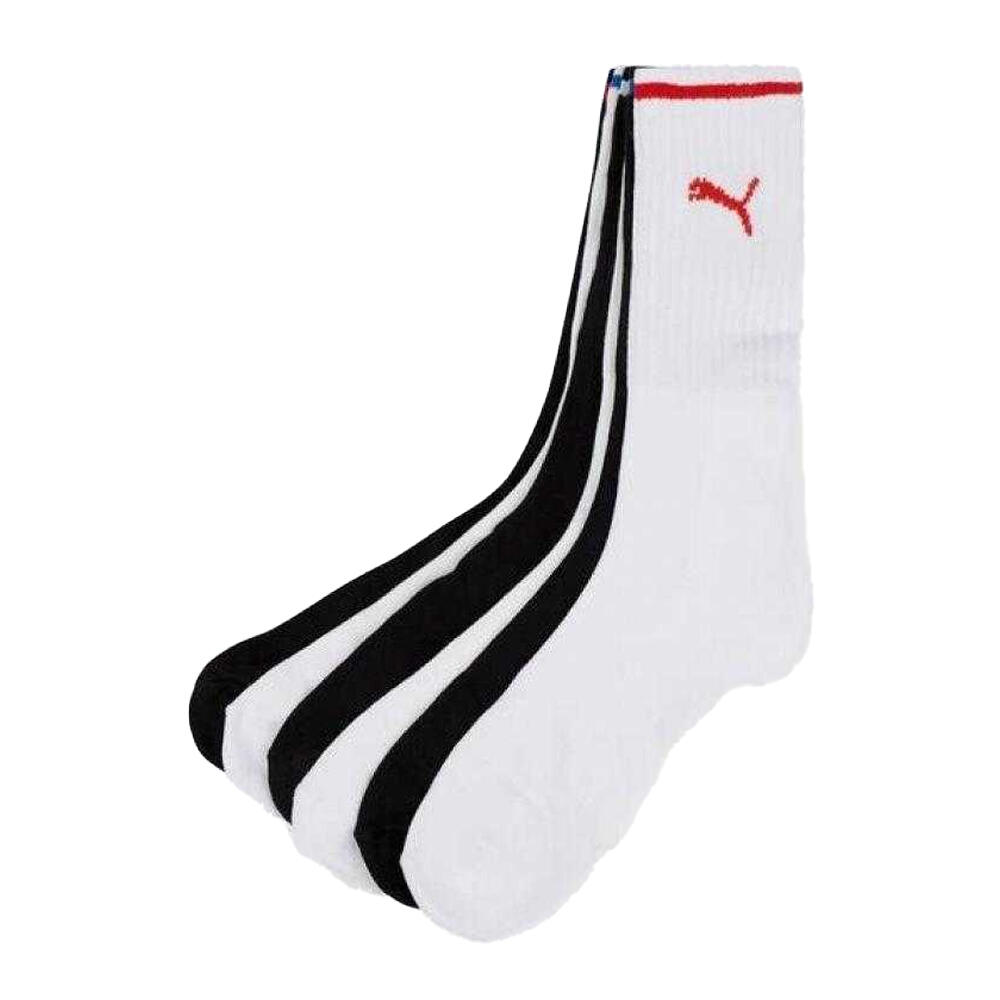 Socken für HerrenDamen Unisex Sport(4erPack) Damen und Herren Weiß/Schwarz 2/2