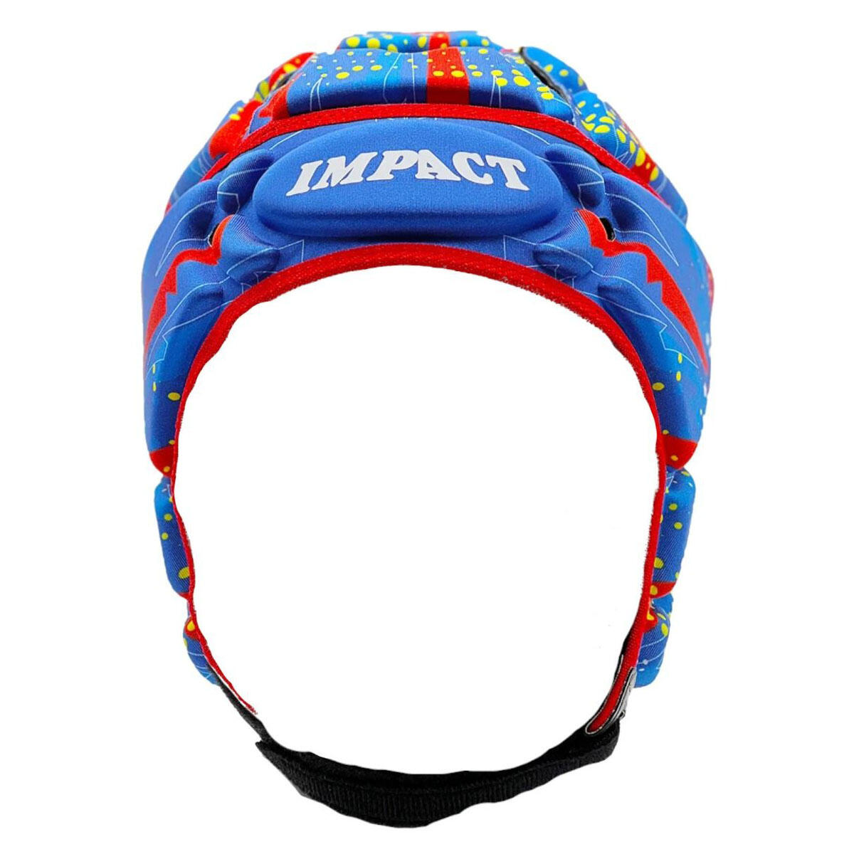 Casque de rugby Impact Captain Bleu et rouge 2/4