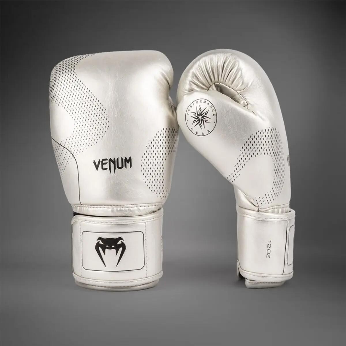 Gants de boxe Venum Nexus – Argent/Noir – 14 oz 2/5