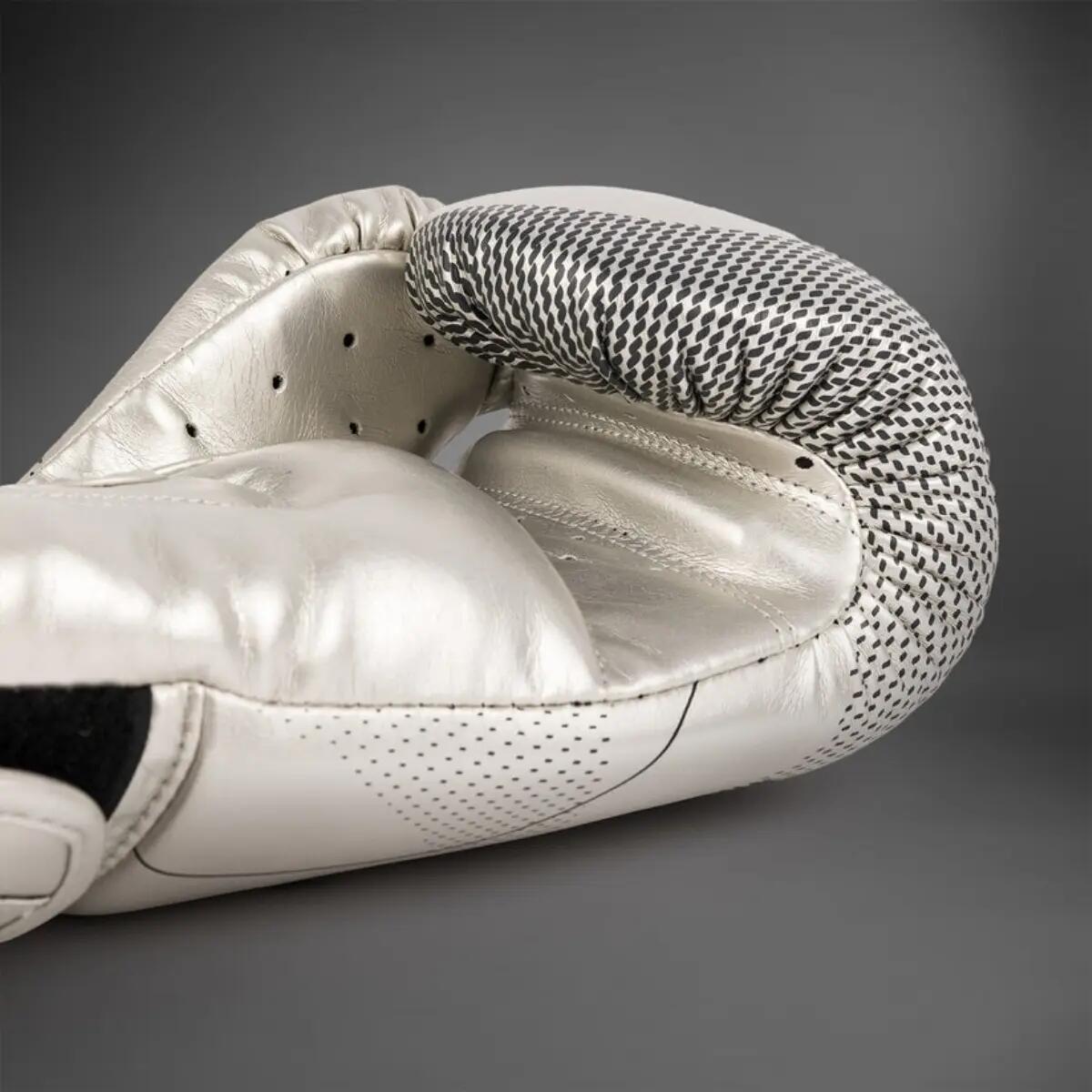 Gants de boxe Venum Nexus – Argent/Noir – 14 oz 5/5