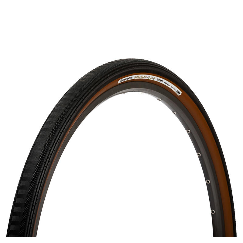 Gravelking Semi Slick Plus Folding Tyre - 28'' - Black/Brown