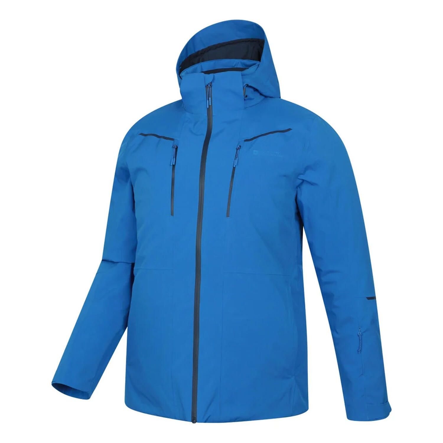 "Neptune" Skijacke für , Wasserfest, Wattiert Herren Blau 3/4