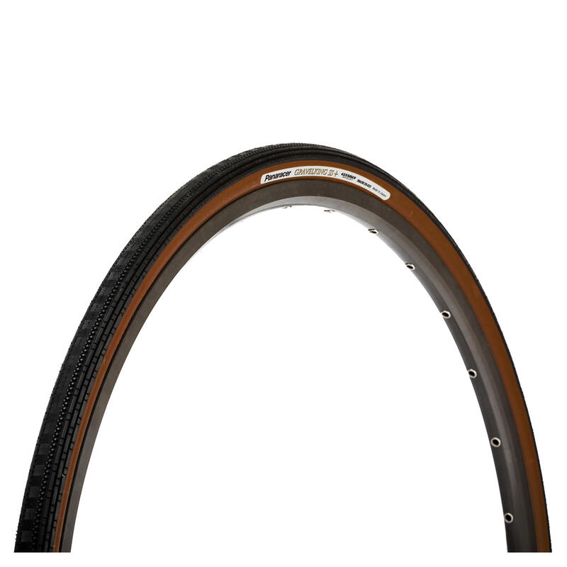 Gravelking Semi Slick Plus Folding Tyre - 28'' - Black/Brown