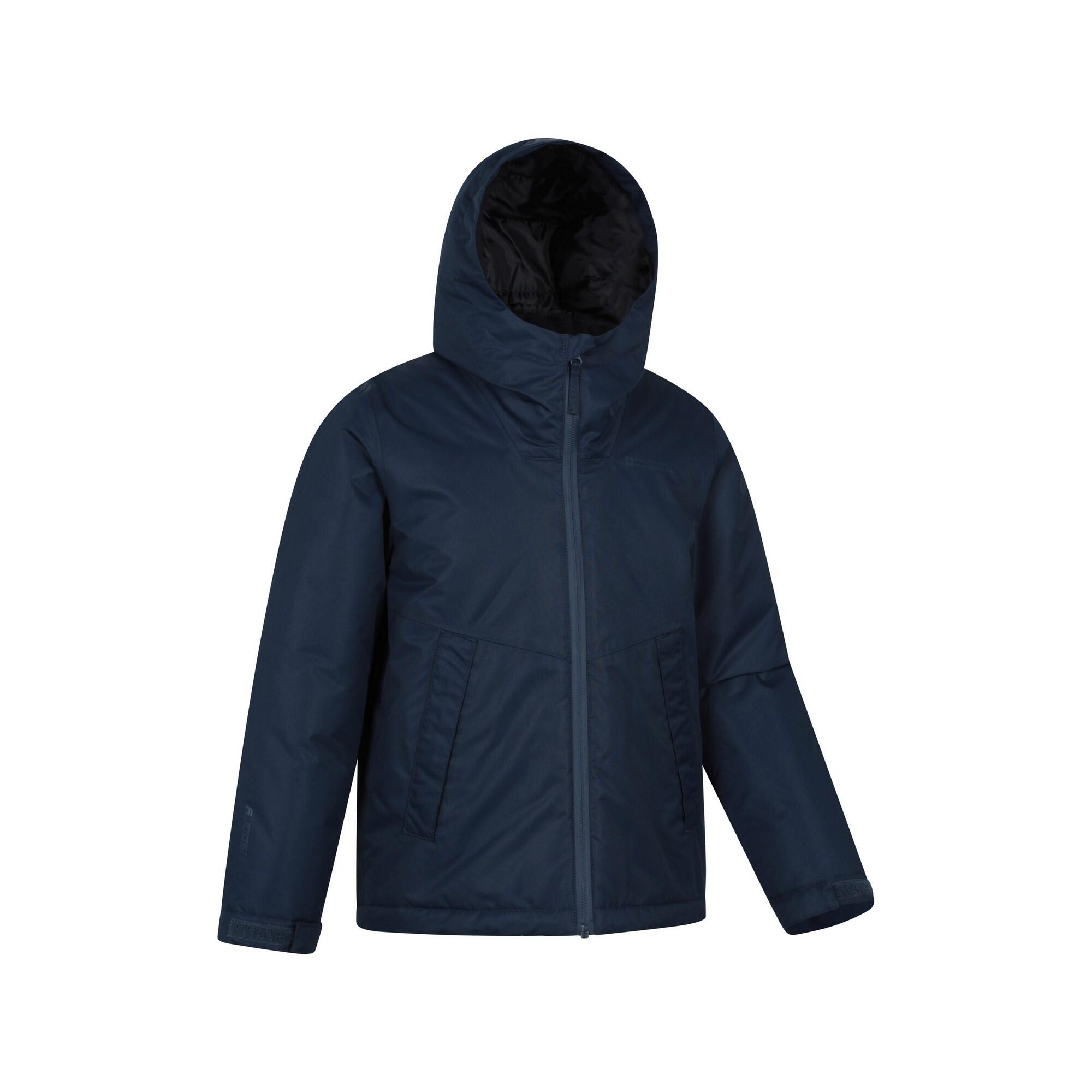 "Ravine" Jacke, wasserfest für , Wattiert Kinder Marine 4/4
