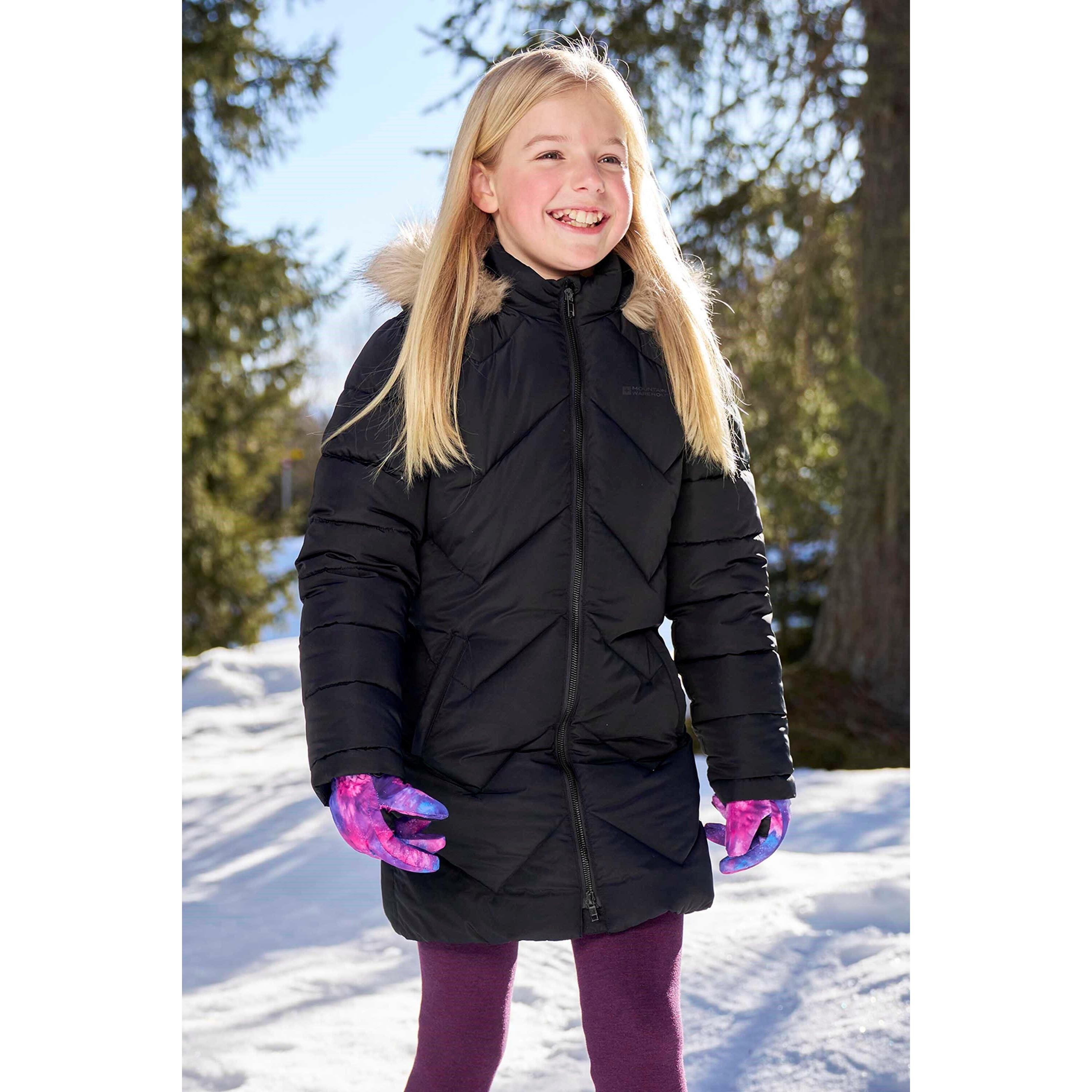 MOUNTAIN WAREHOUSE Childrens/Kids Galaxy Water Resistant Padded Jacket (Black)