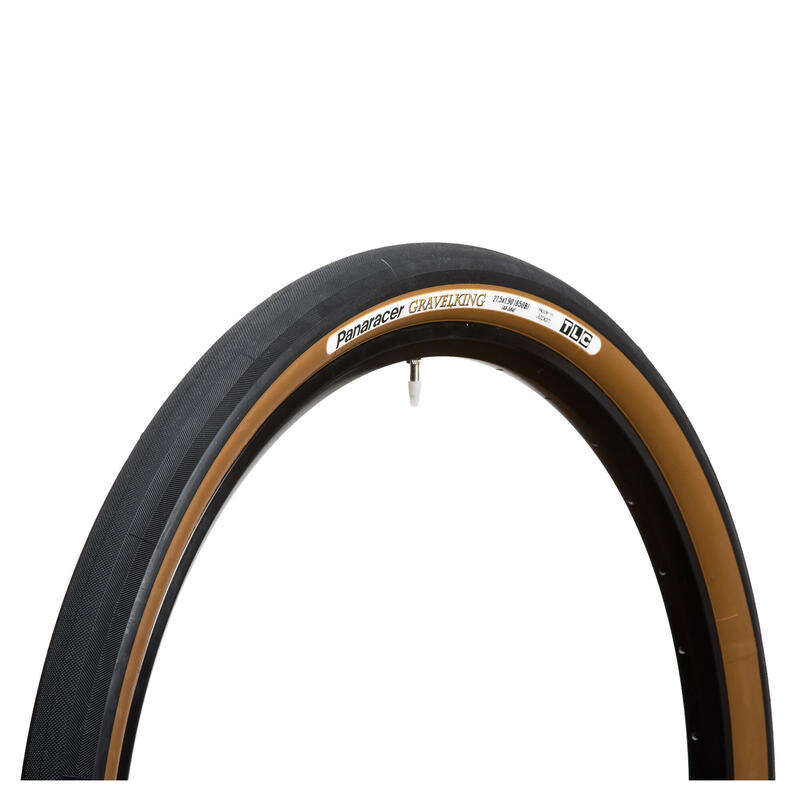 Neumático plegable Gravelking Slick 27,5 pulgadas - negro/marrón