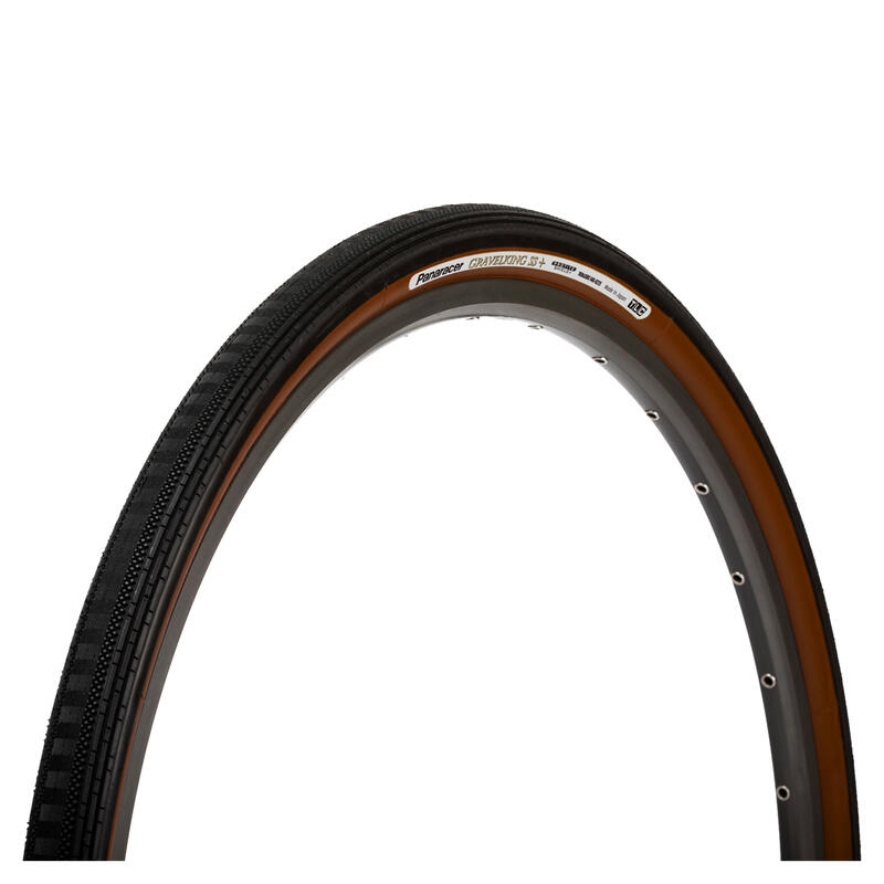 Gravelking Semi Slick Plus Folding Tyre - 28'' - Black/Brown