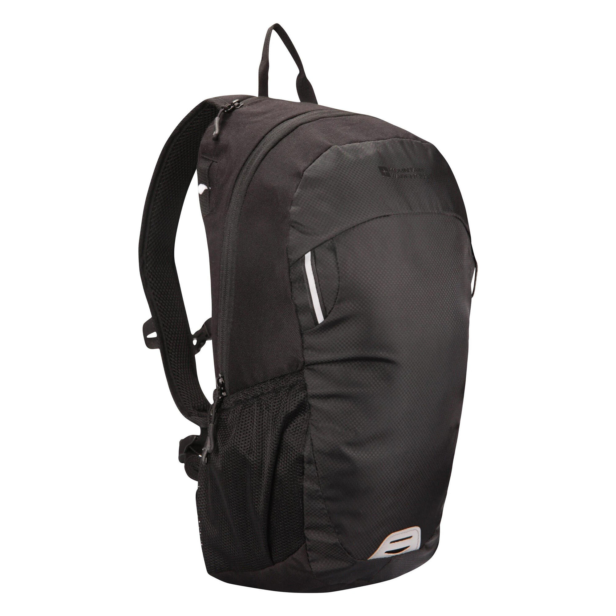Rucksack "Onyx", 15l Damen und Herren Schwarz 3/4