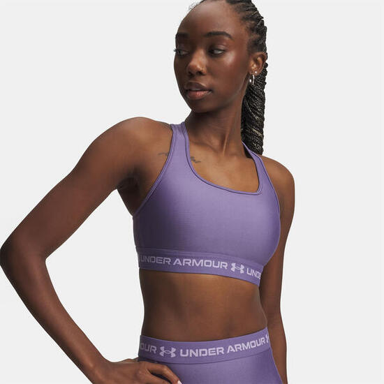 Reggiseno sportivo Under Armour® HeatGear® Crossback sostegno medio Violet